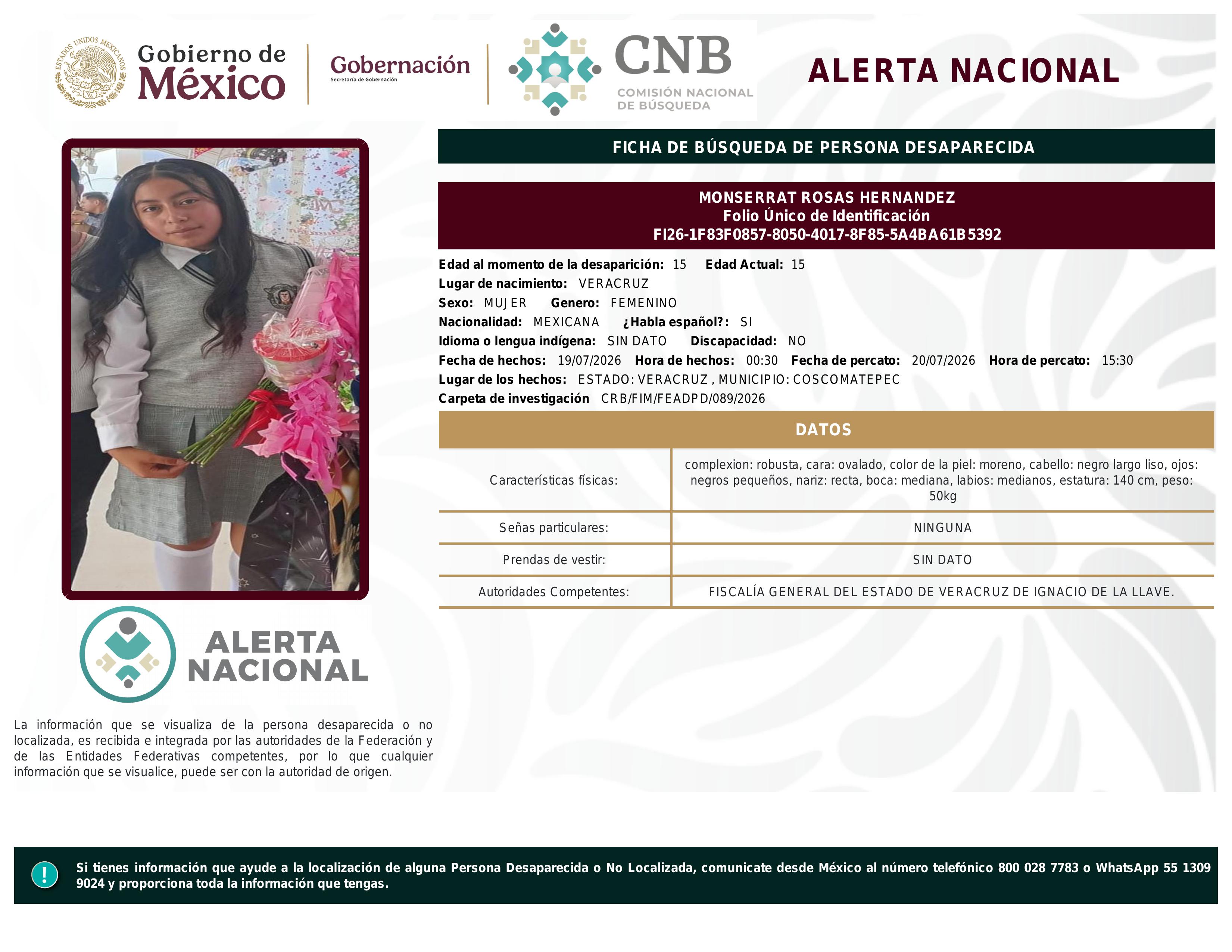 alerta nacional