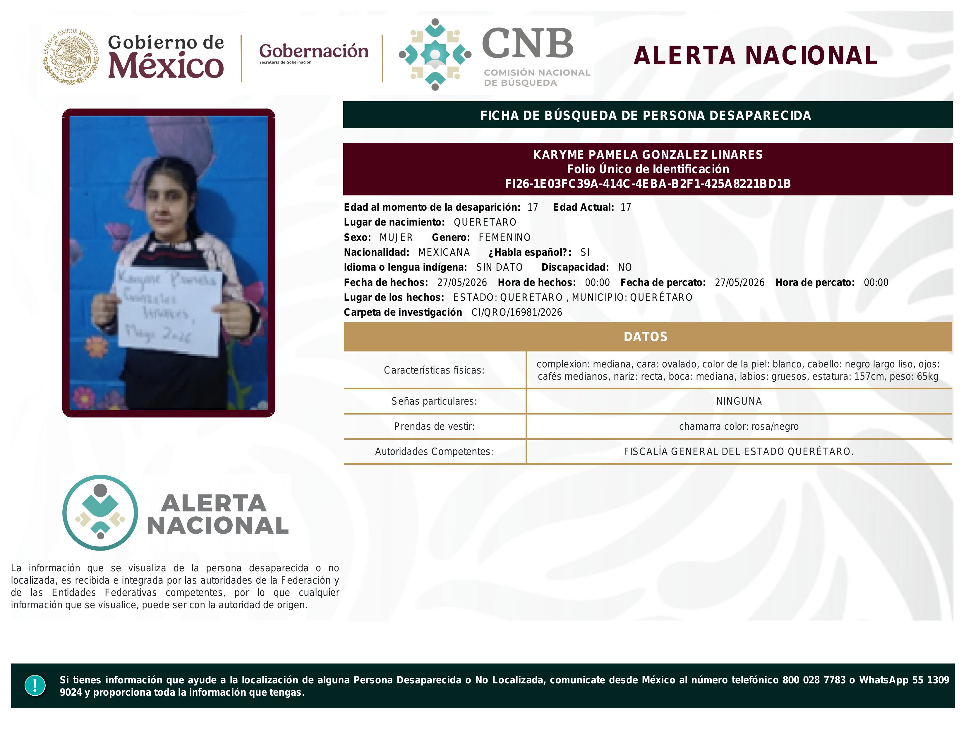 alerta nacional
