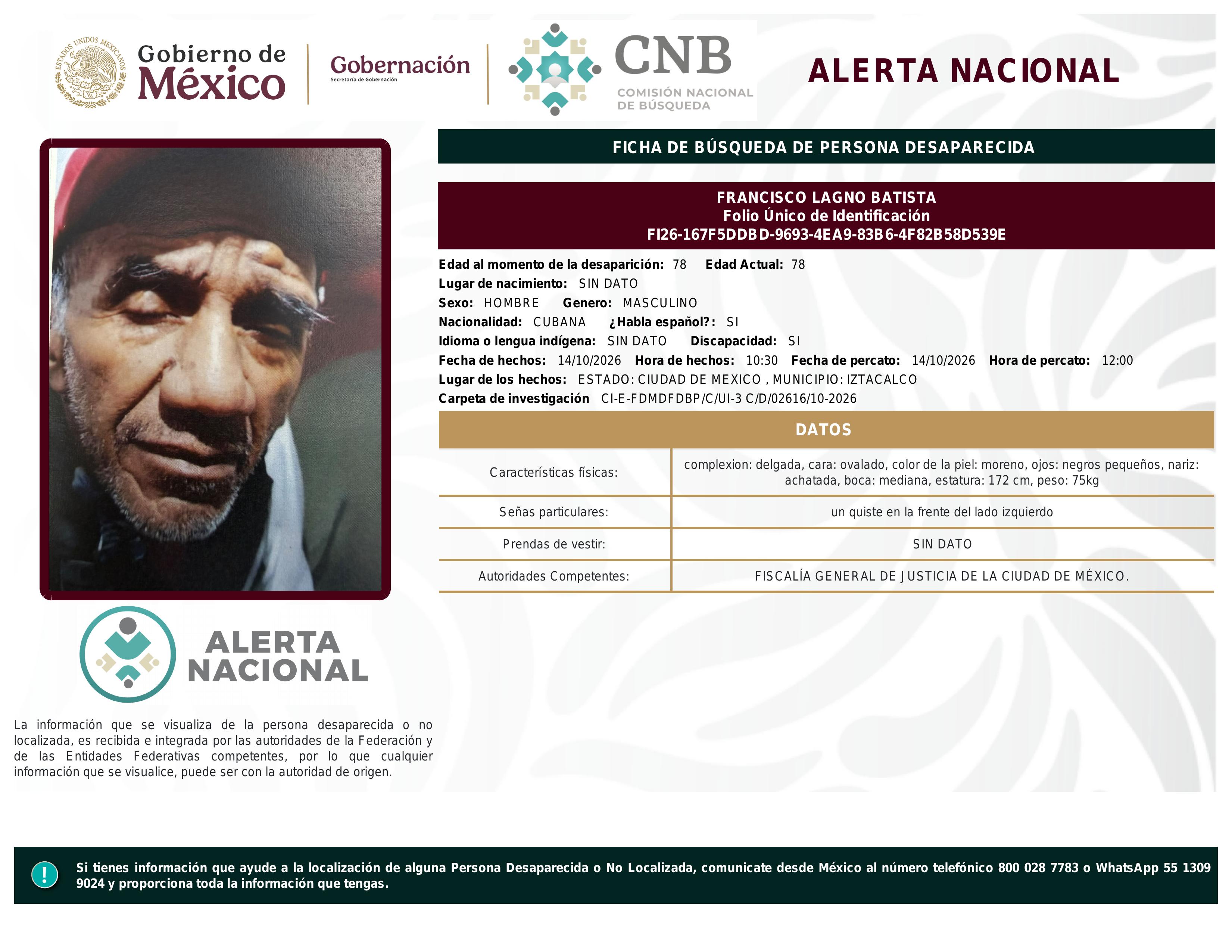 alerta nacional