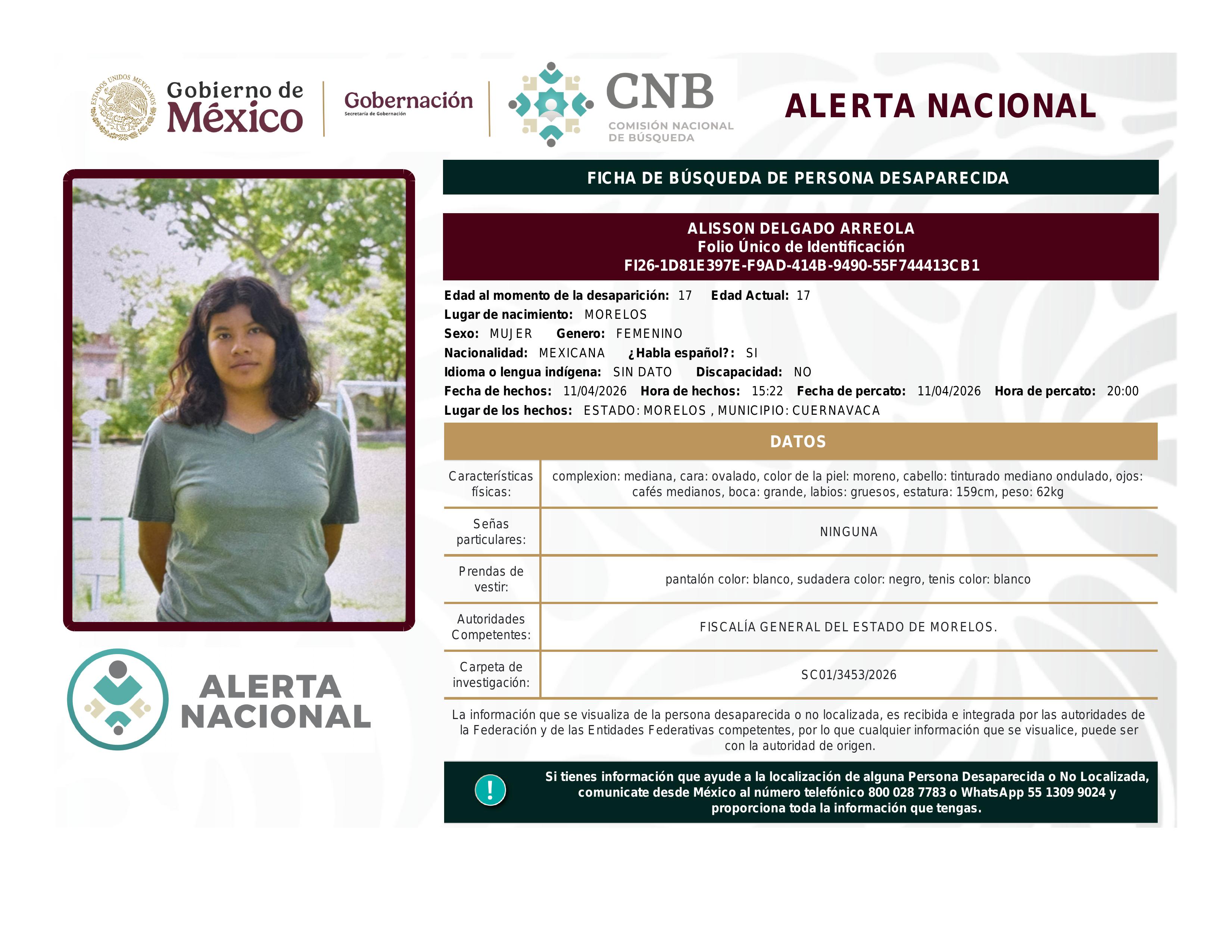 alerta nacional