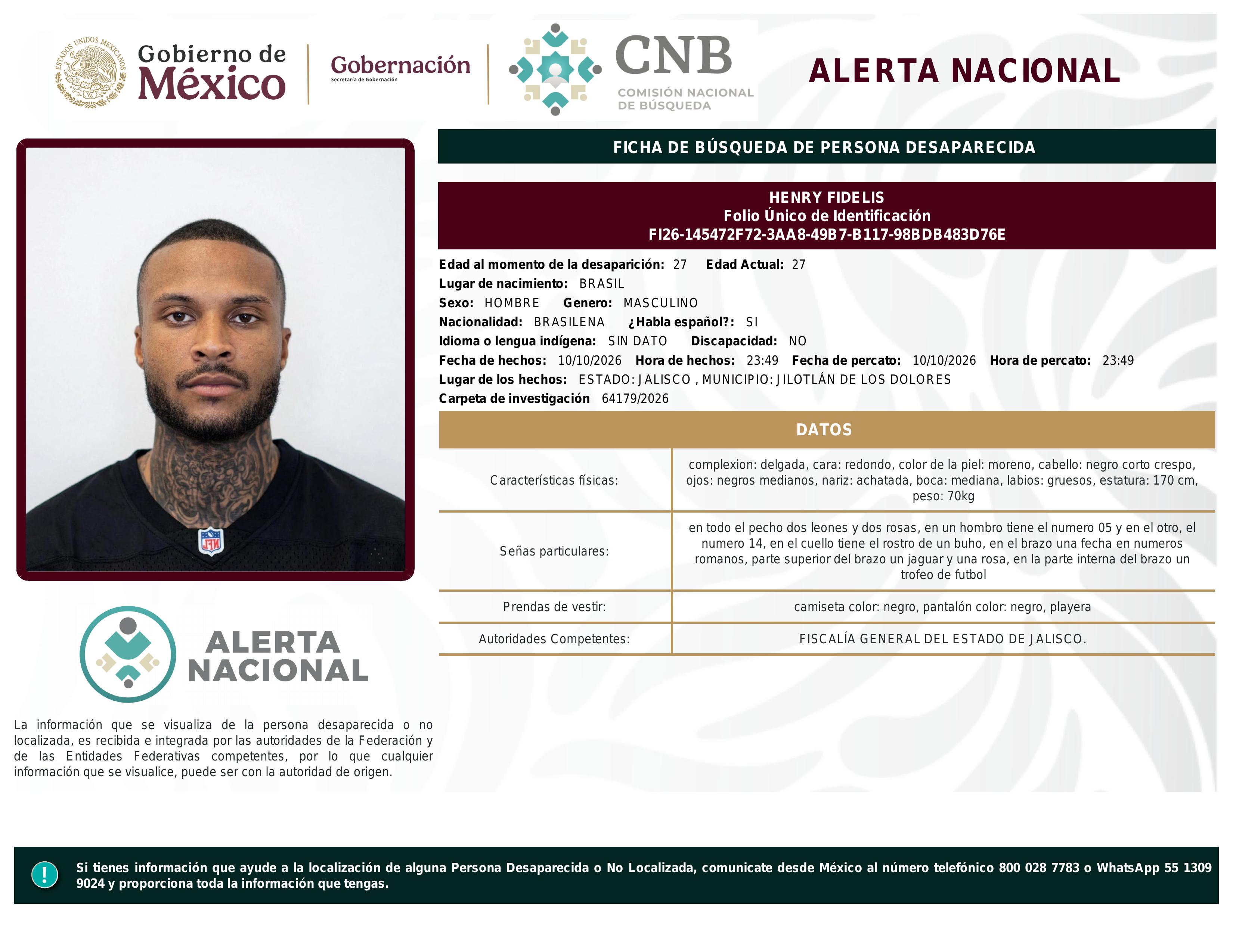 alerta nacional