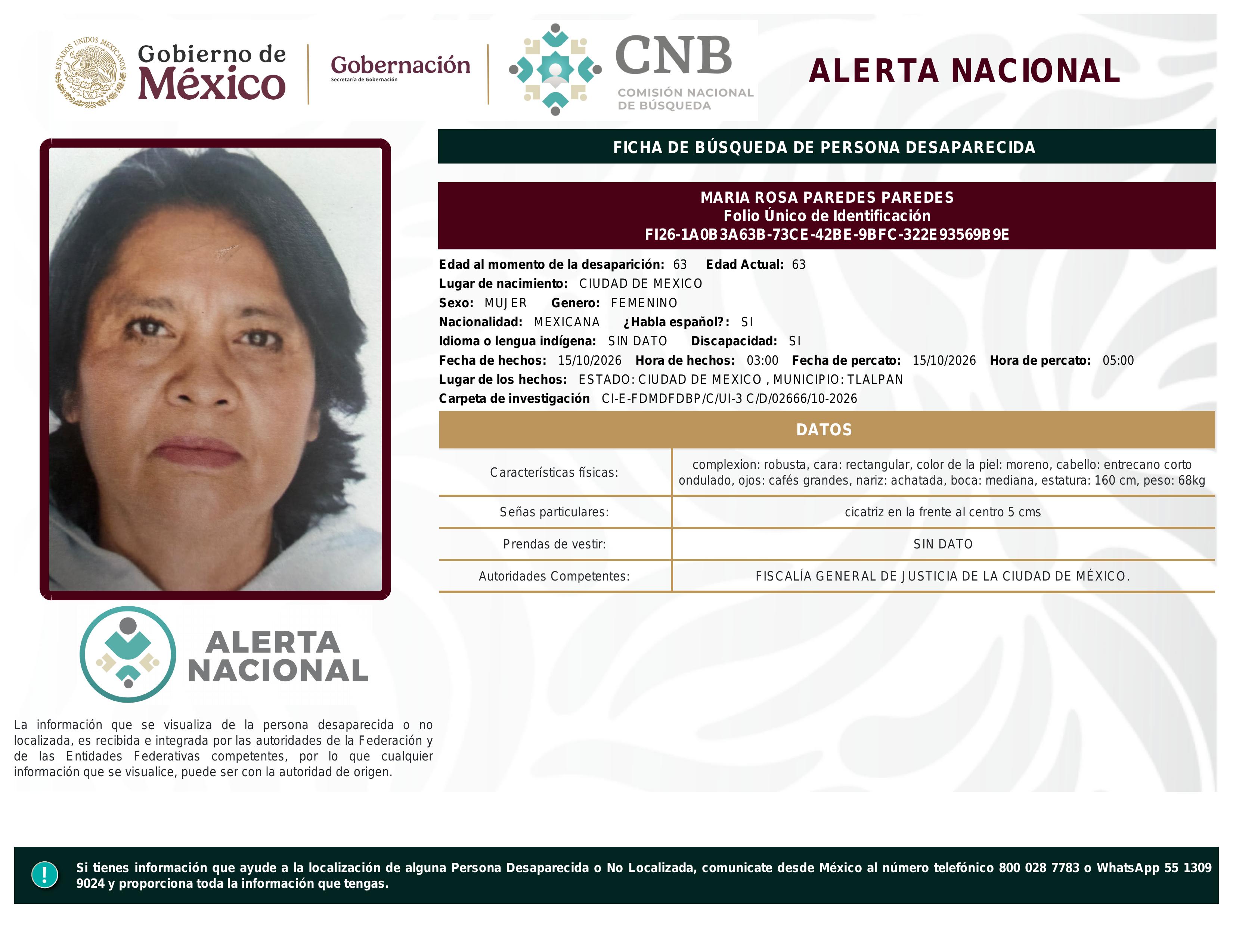 alerta nacional