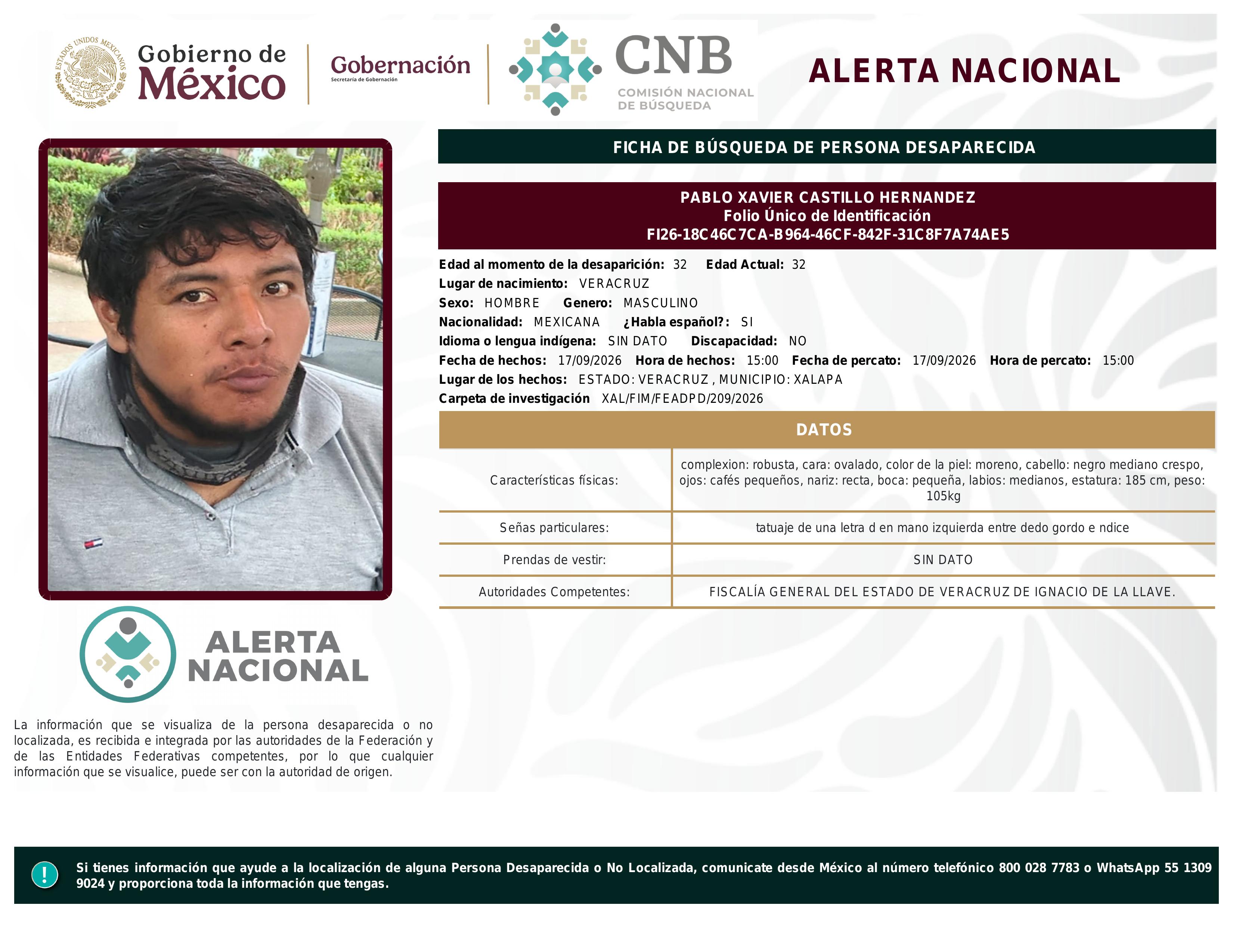 alerta nacional