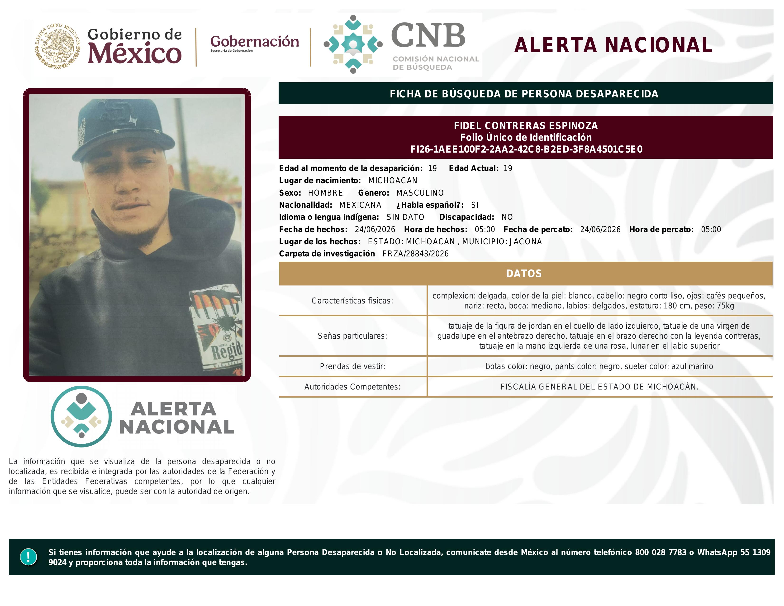 alerta nacional