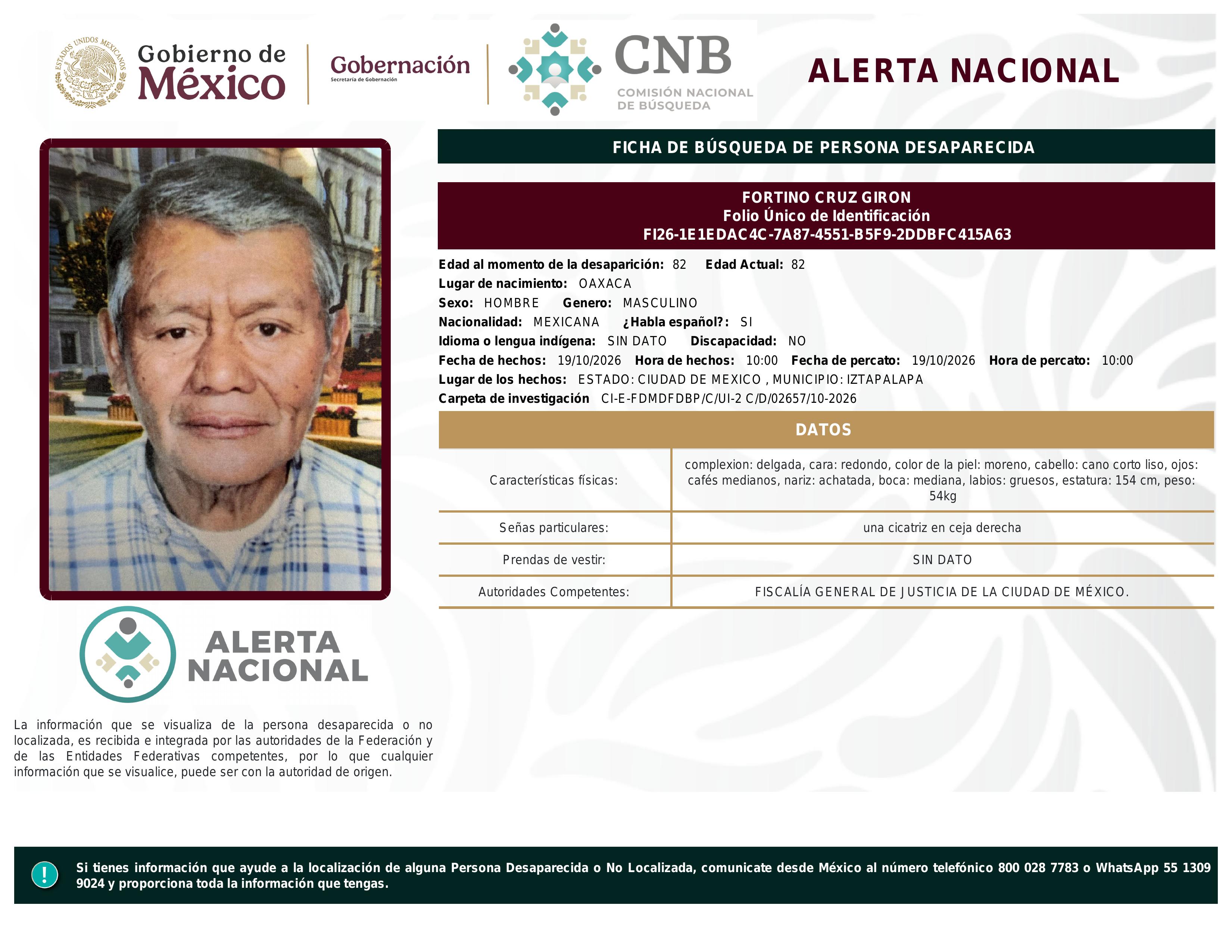 alerta nacional
