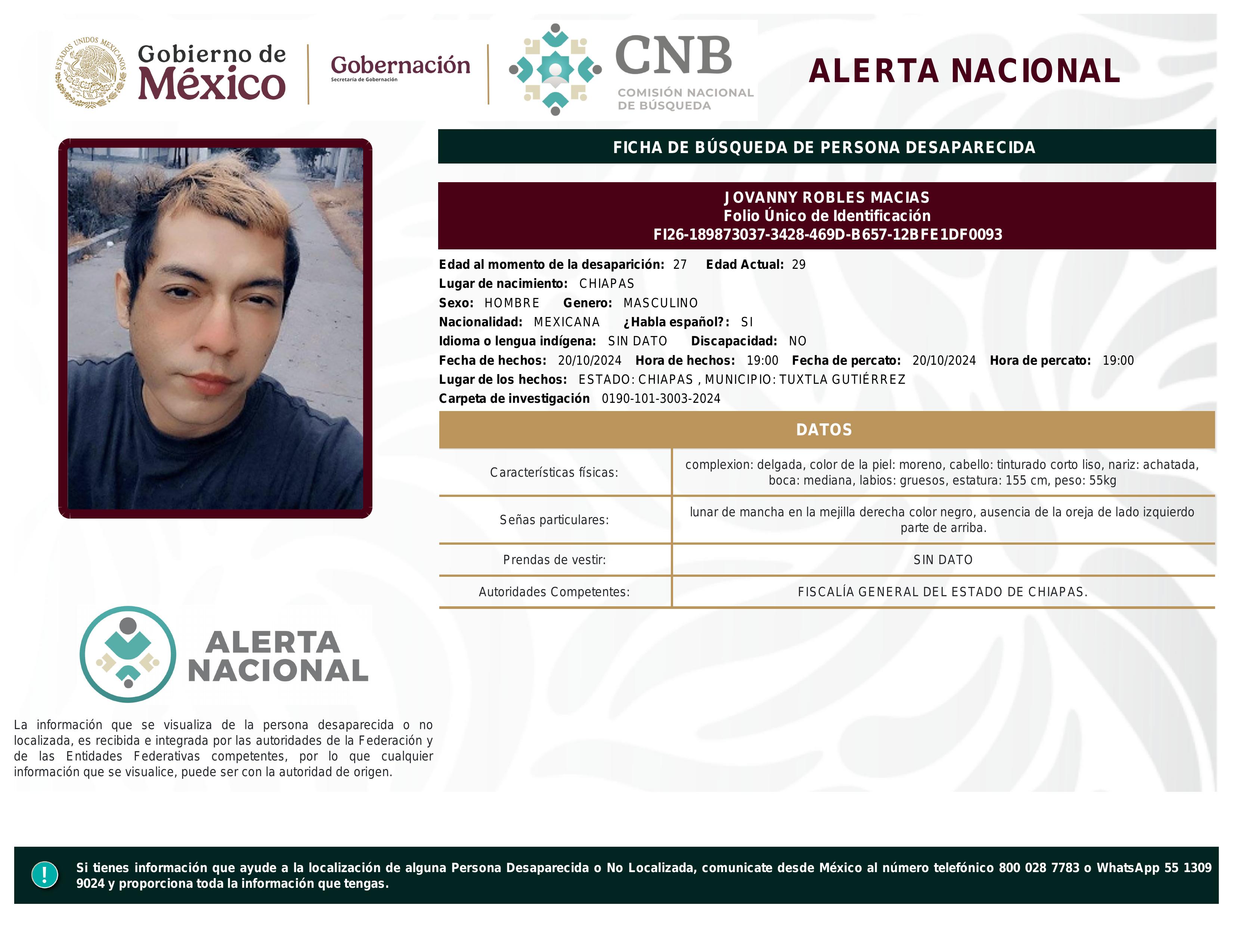 alerta nacional