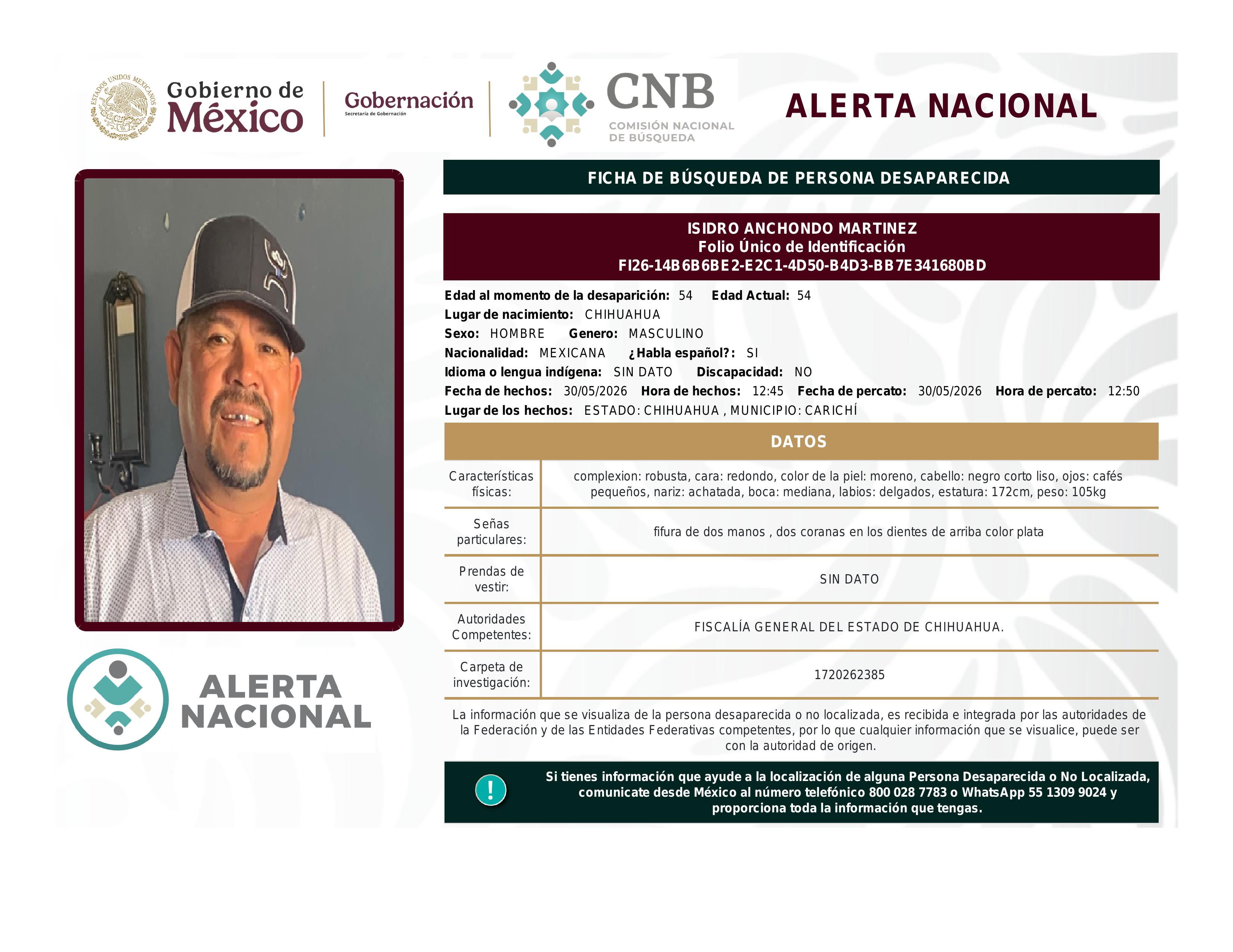 alerta nacional