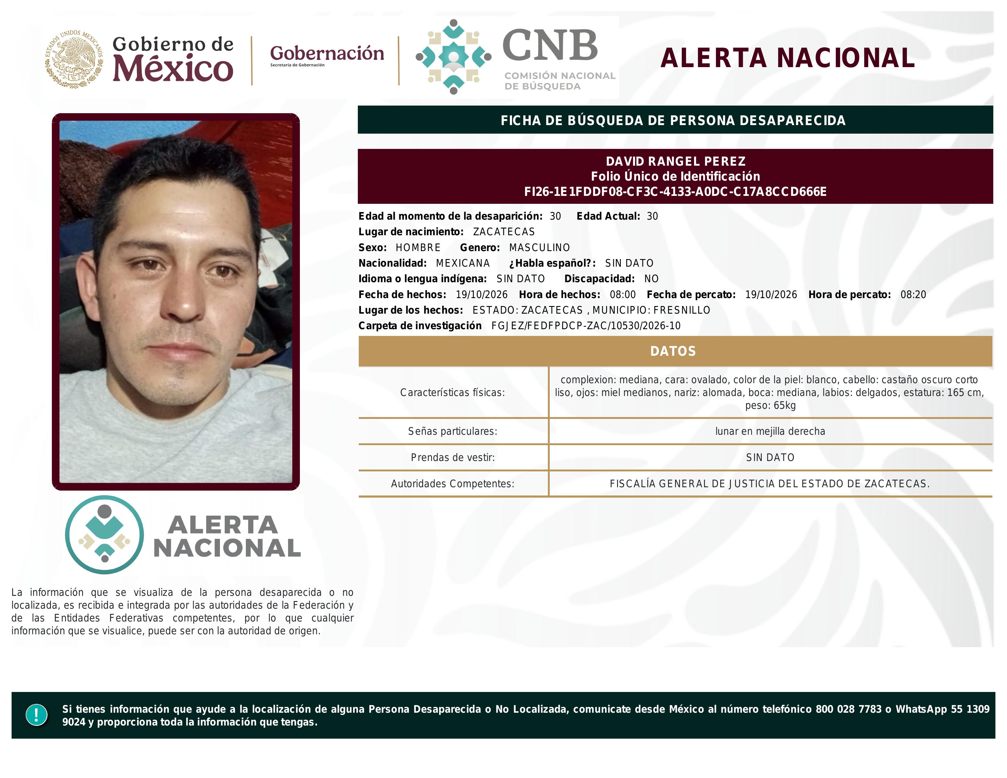 alerta nacional