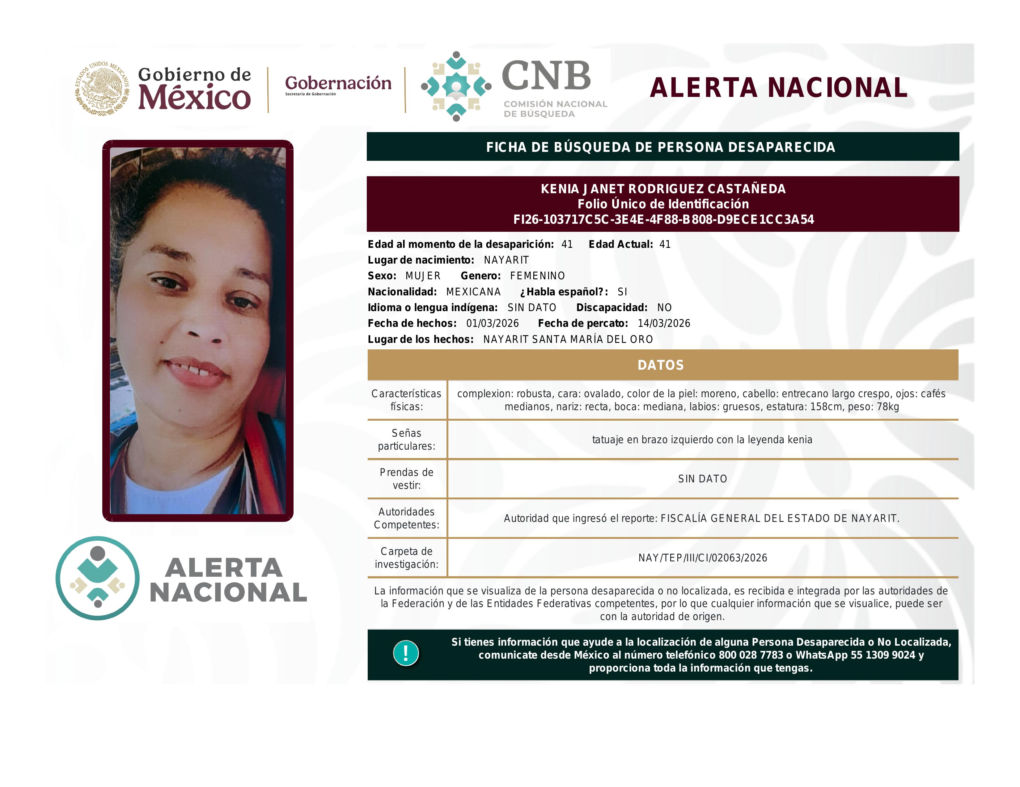 alerta nacional