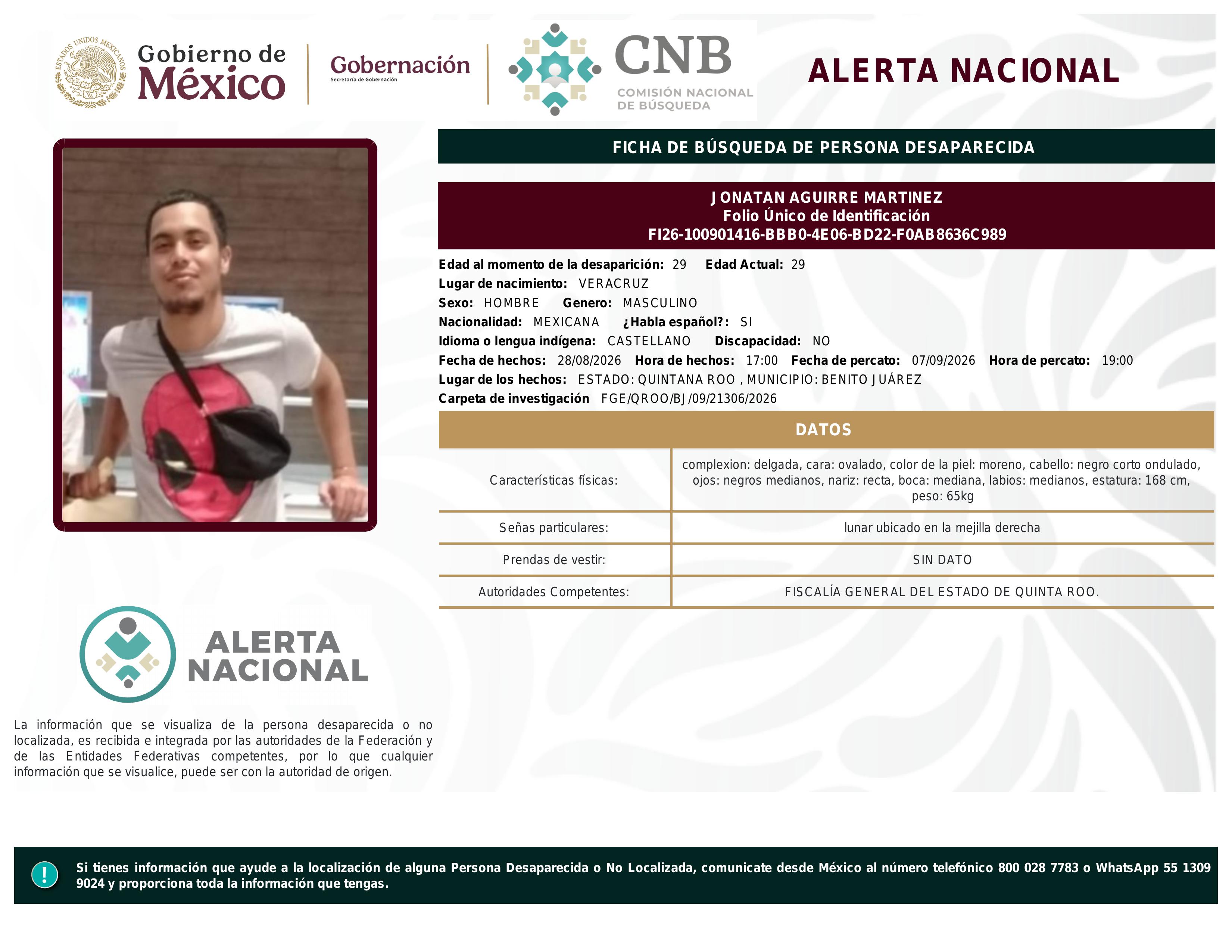 alerta nacional