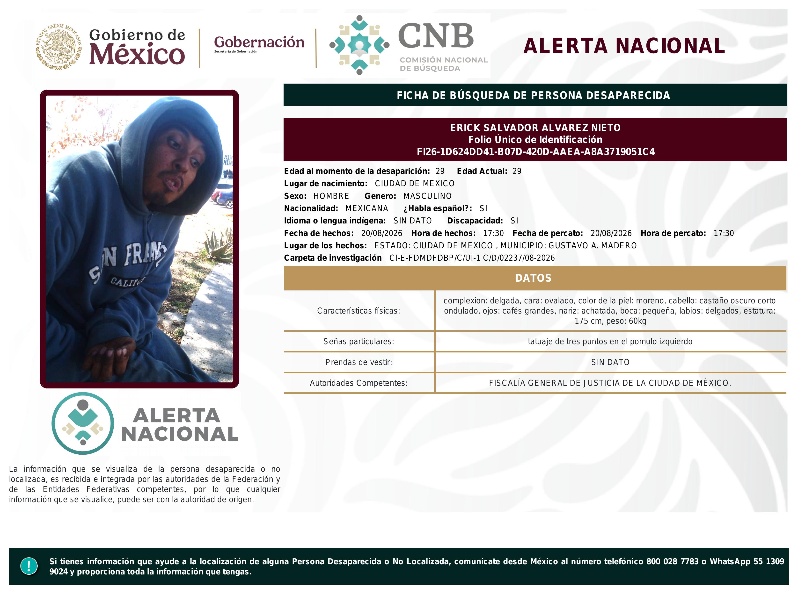 alerta nacional