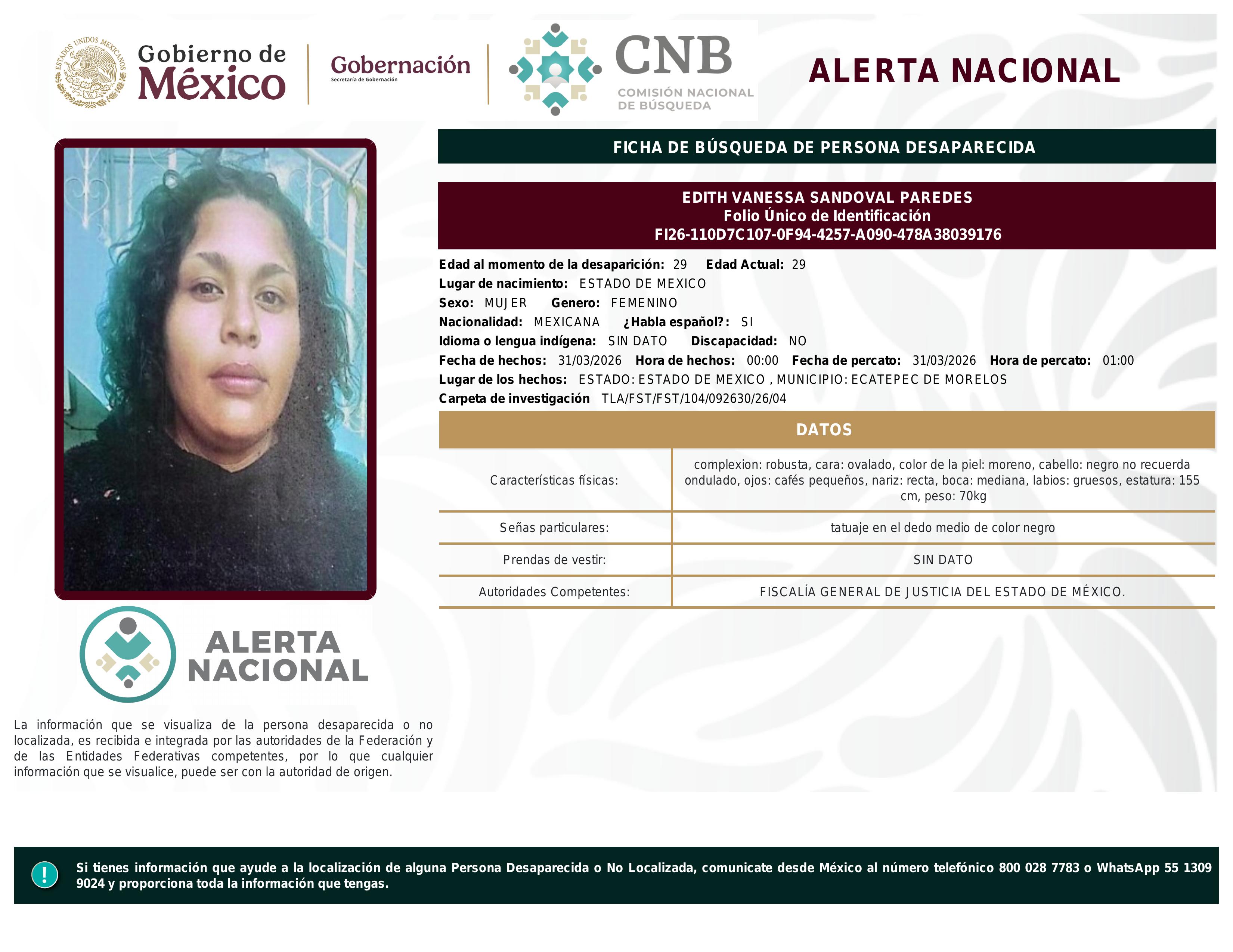 alerta nacional