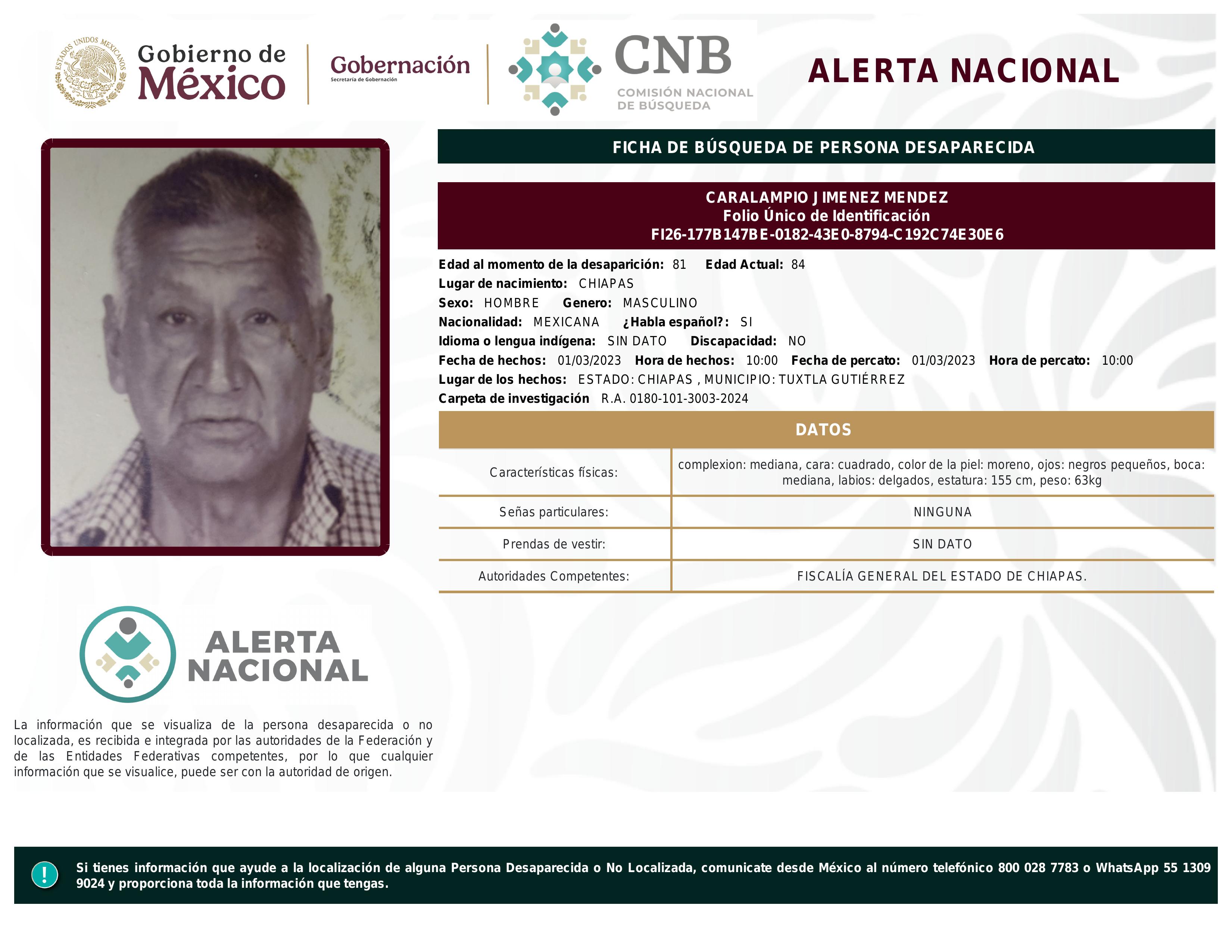 alerta nacional