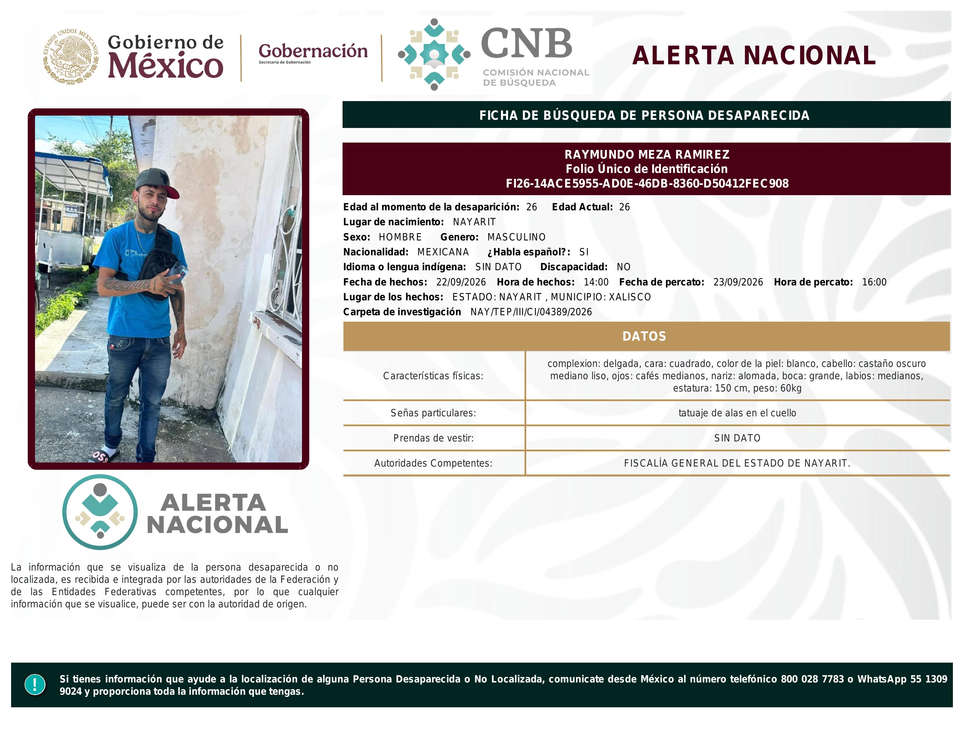 alerta nacional