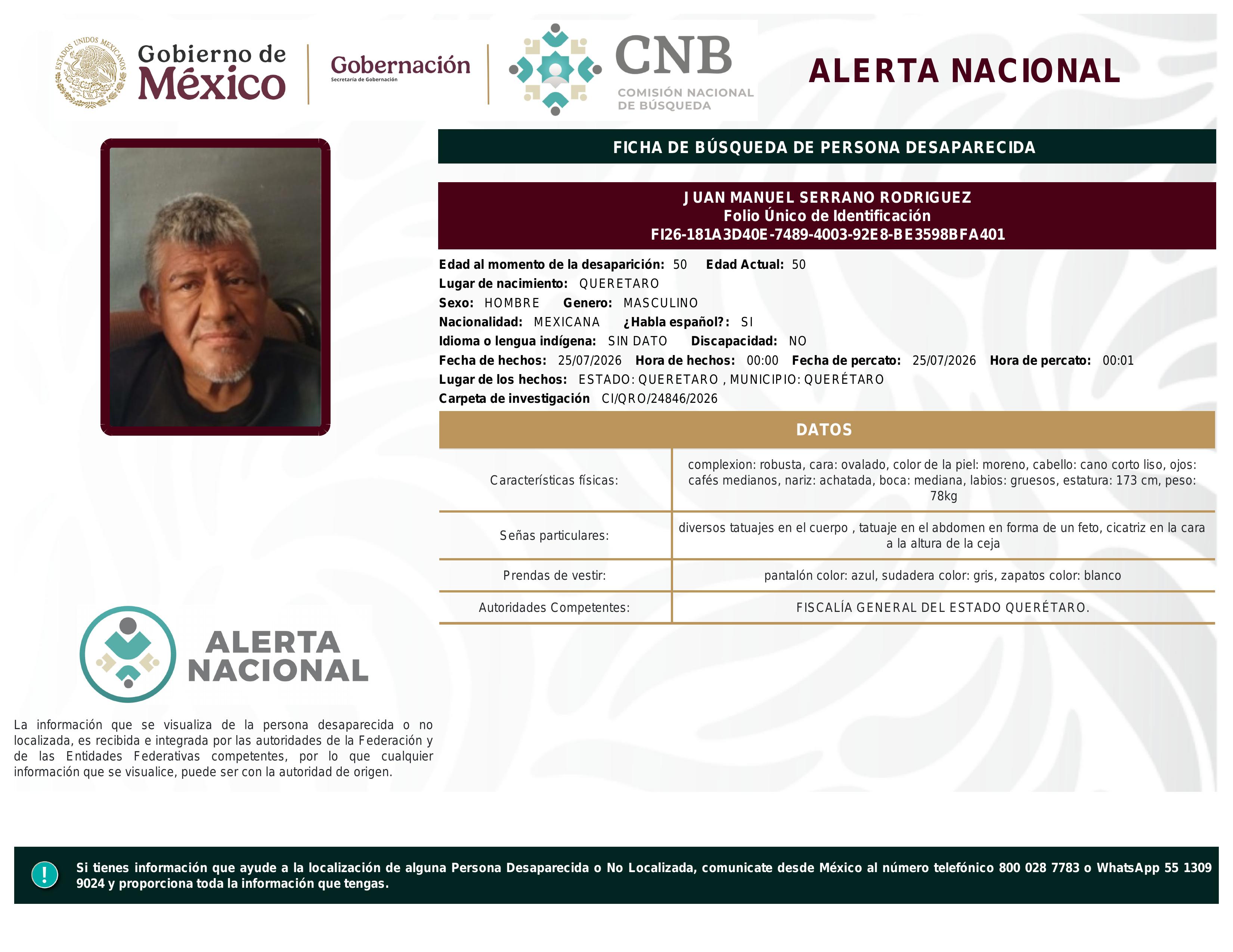 alerta nacional