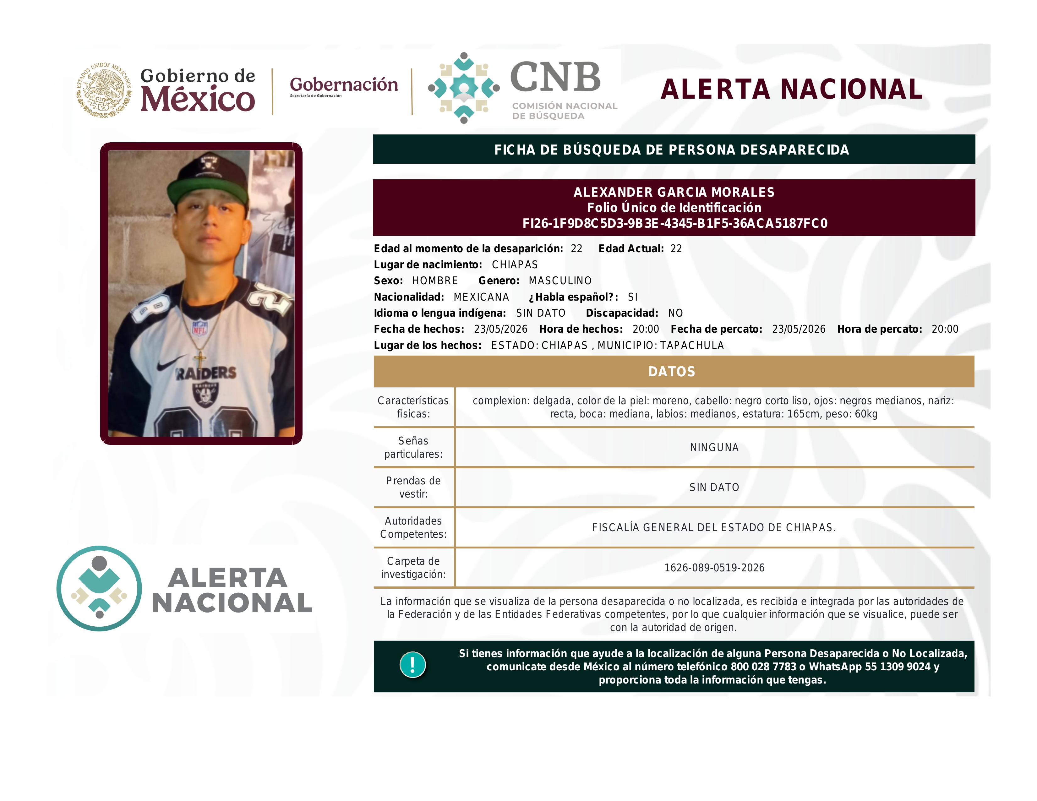 alerta nacional