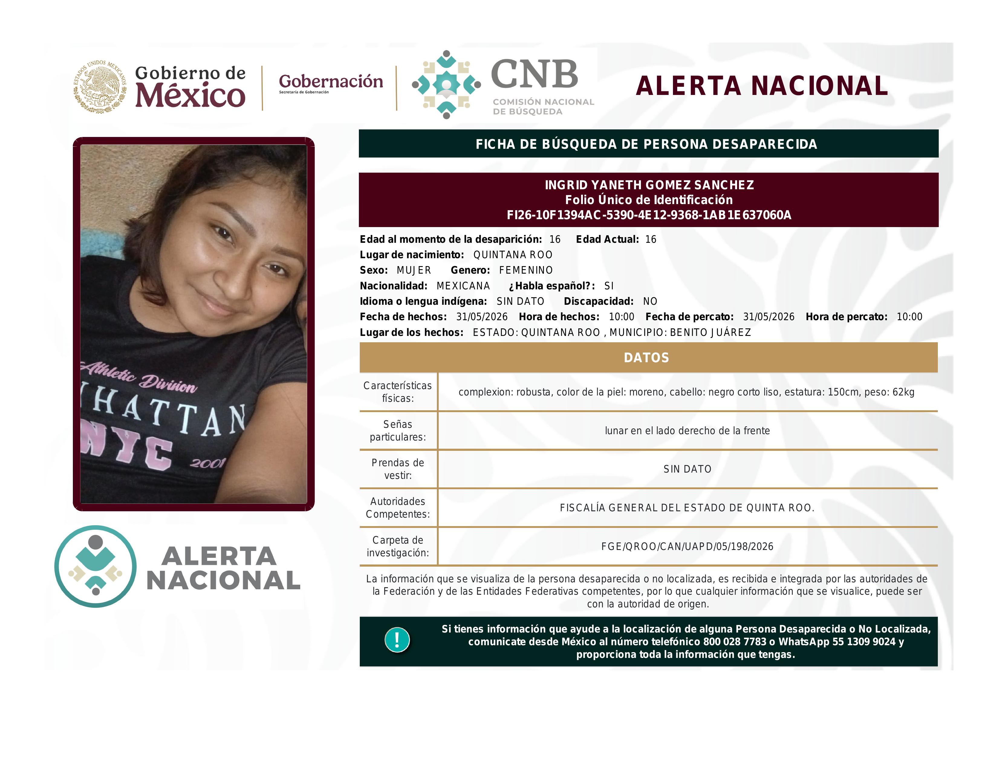 alerta nacional