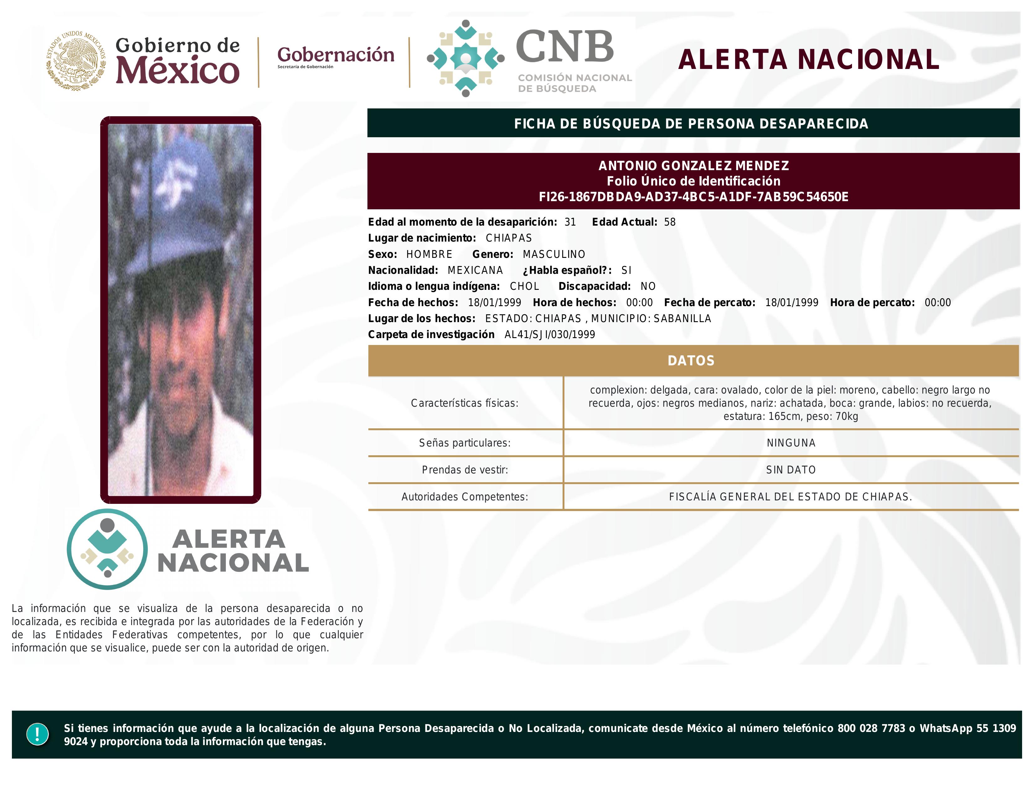alerta nacional