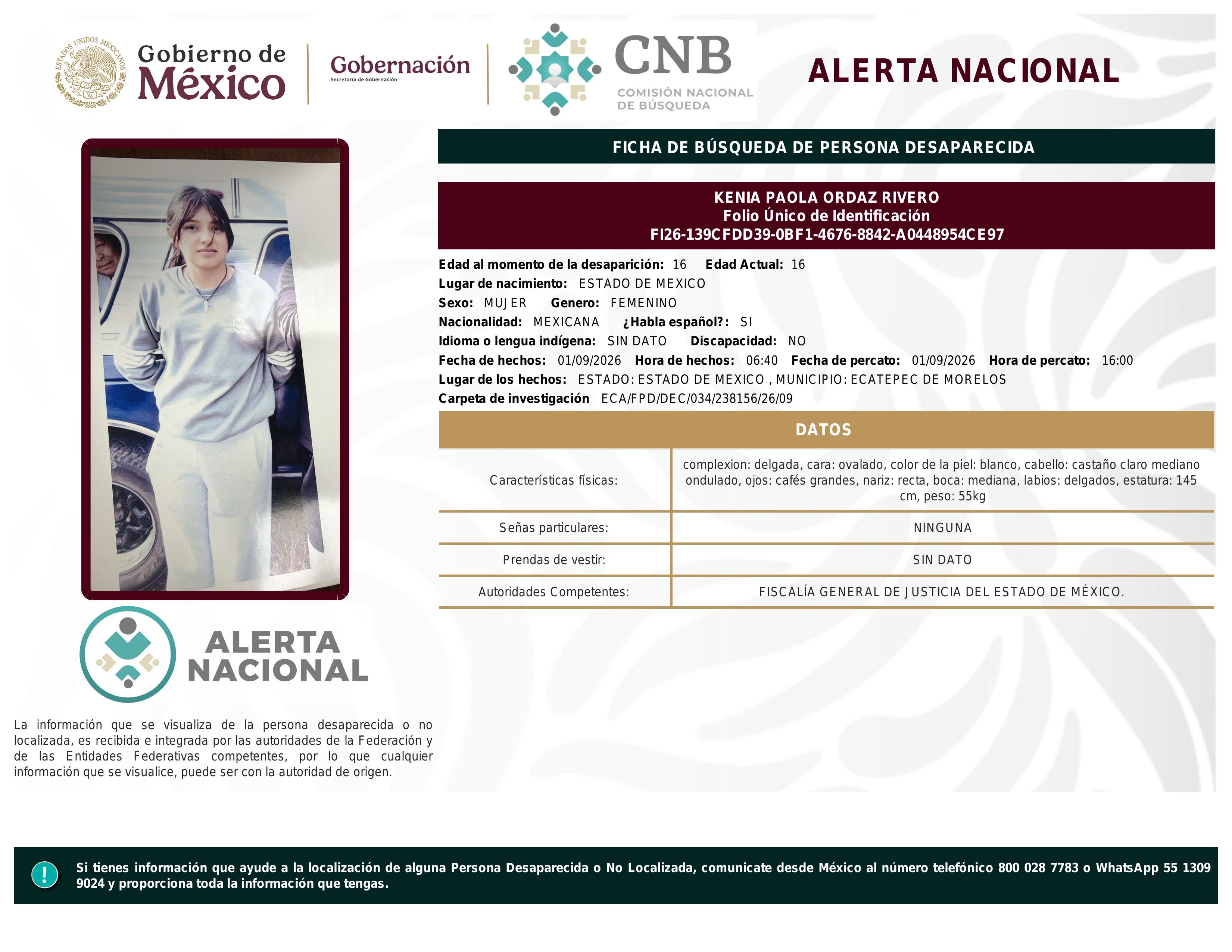 alerta nacional