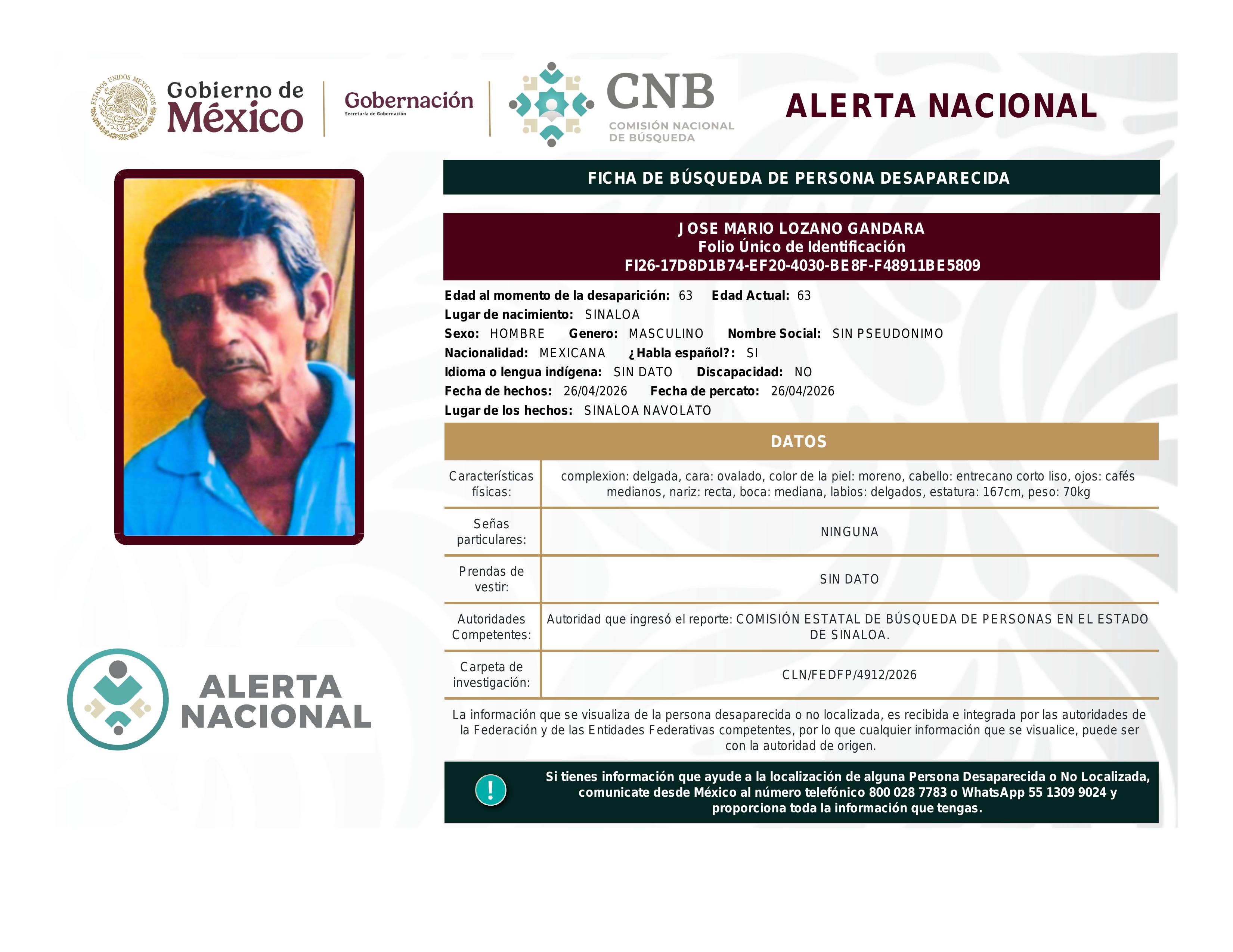 alerta nacional