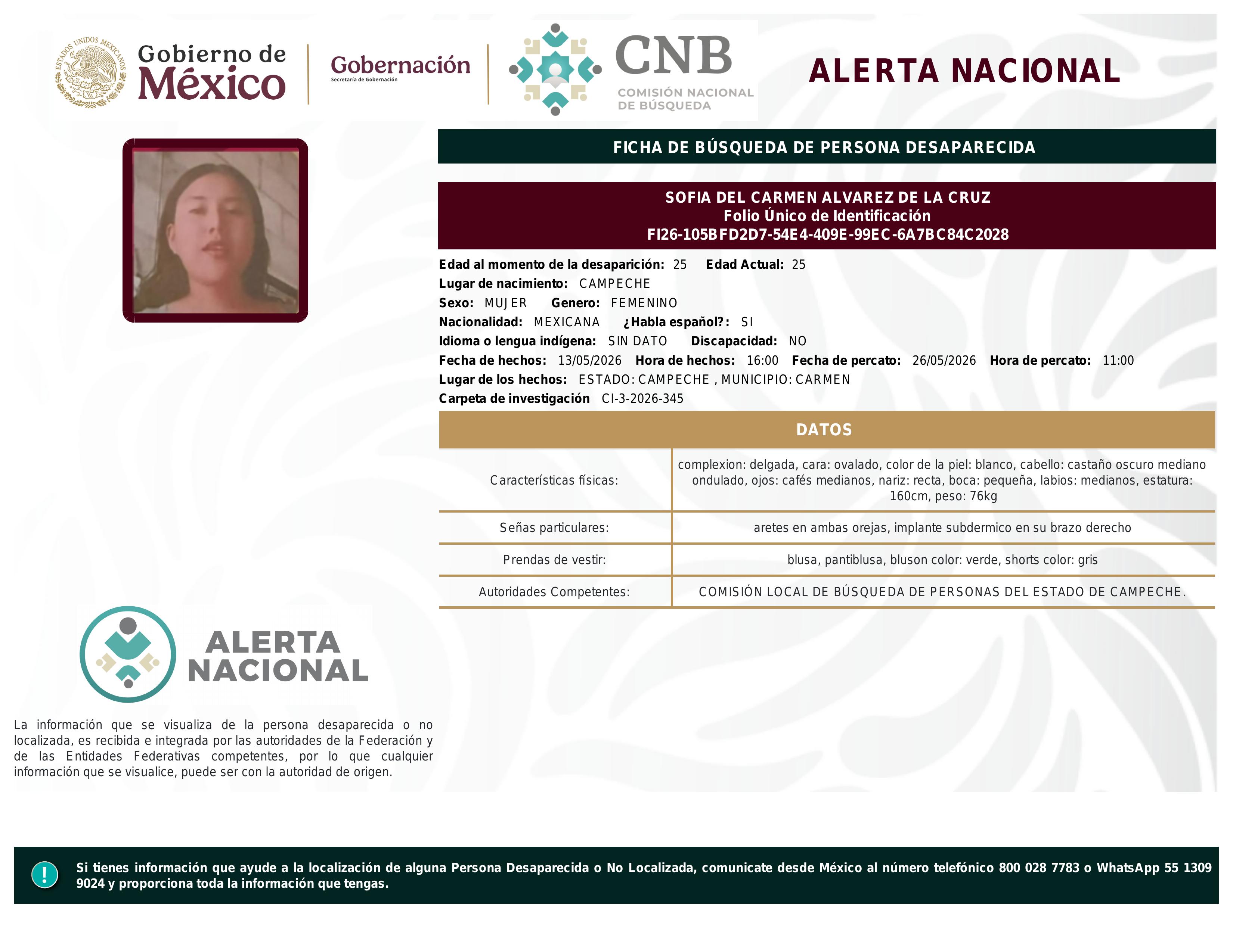 alerta nacional