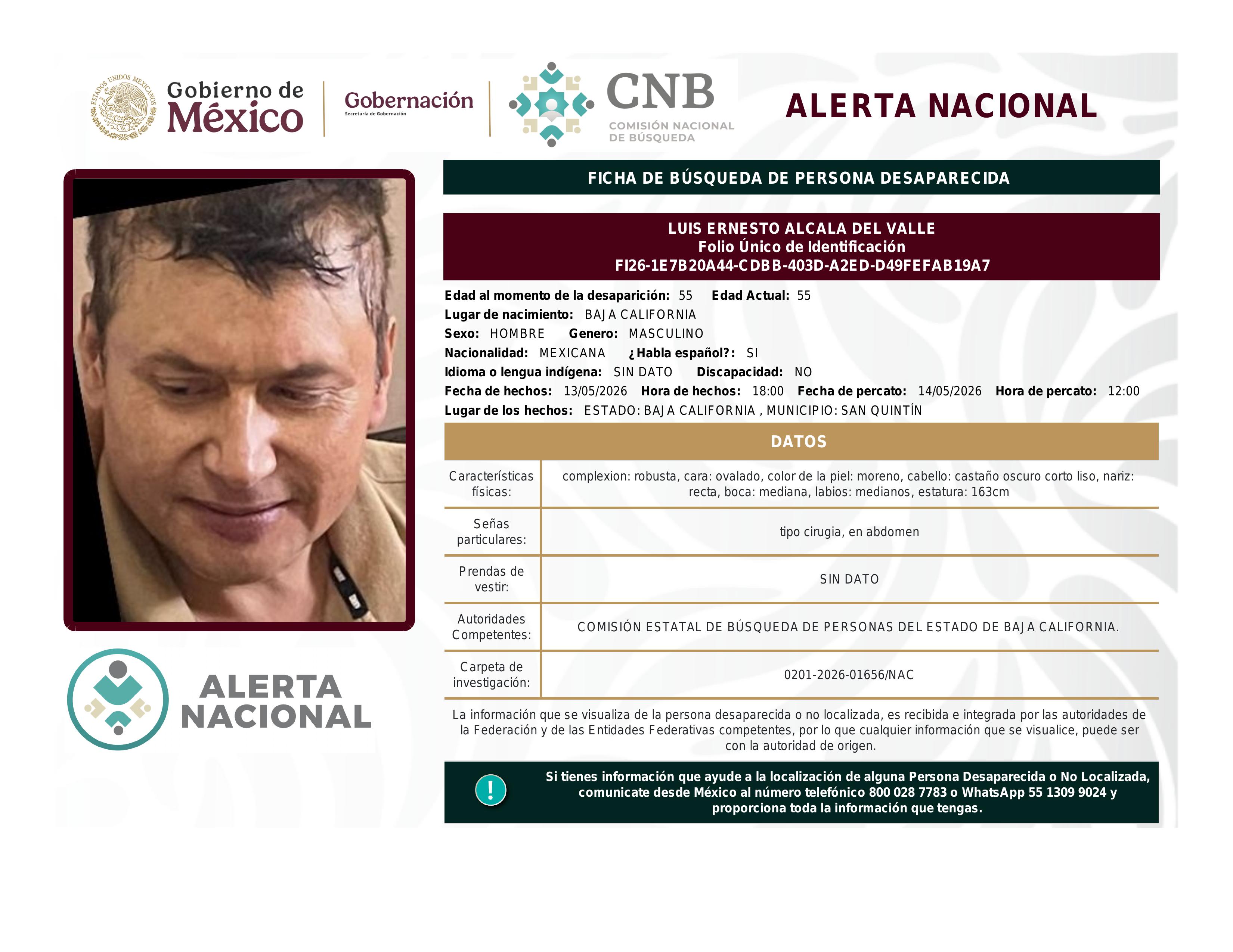 alerta nacional