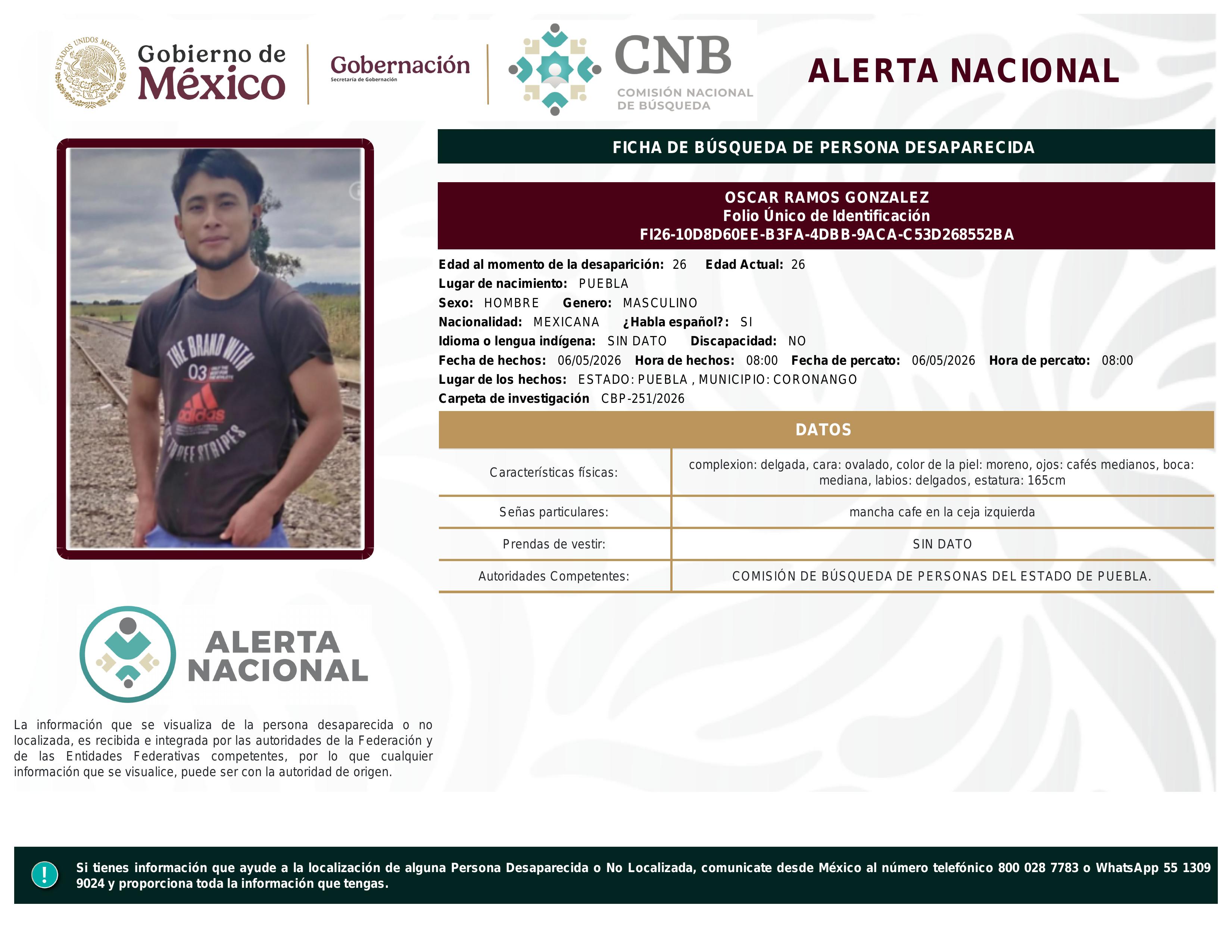 alerta nacional