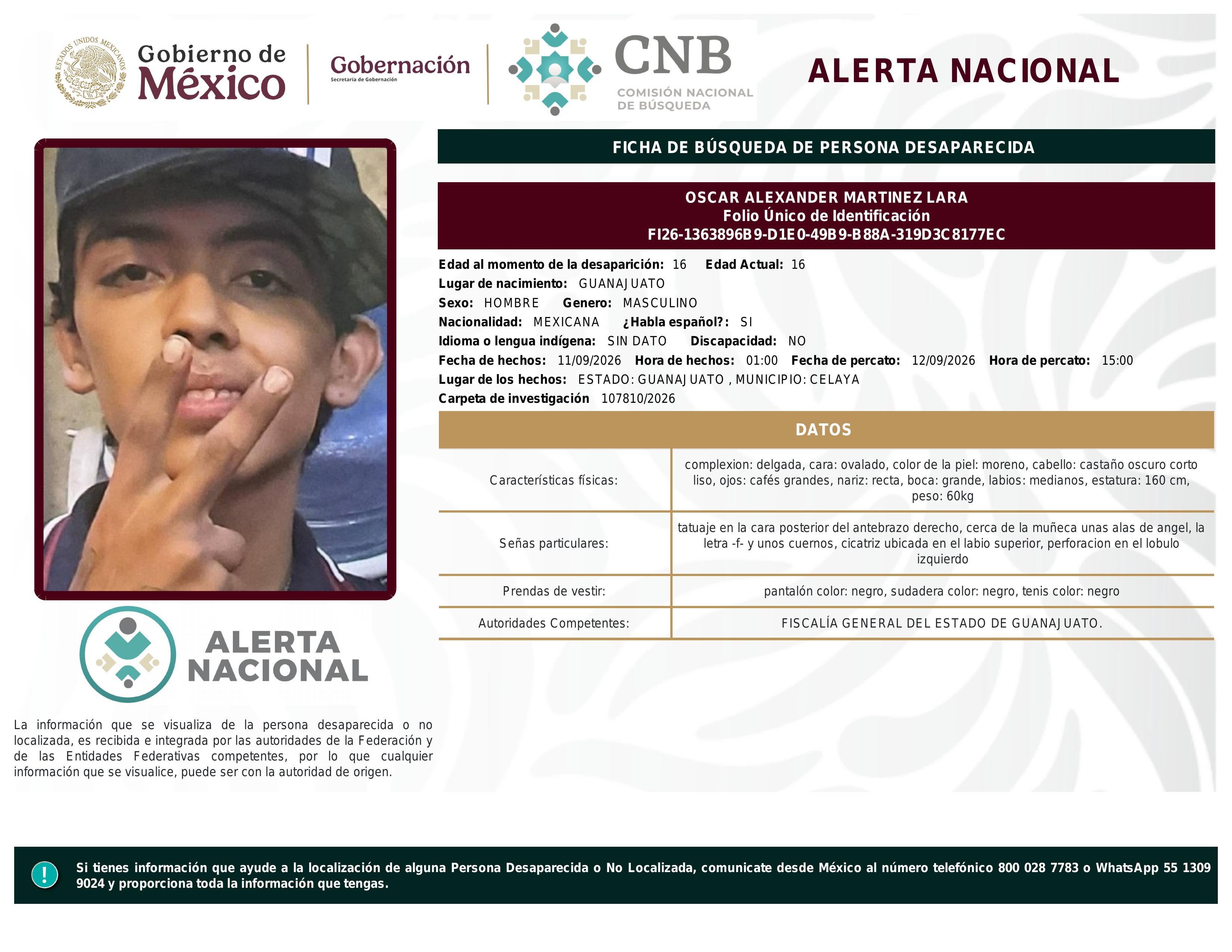 alerta nacional