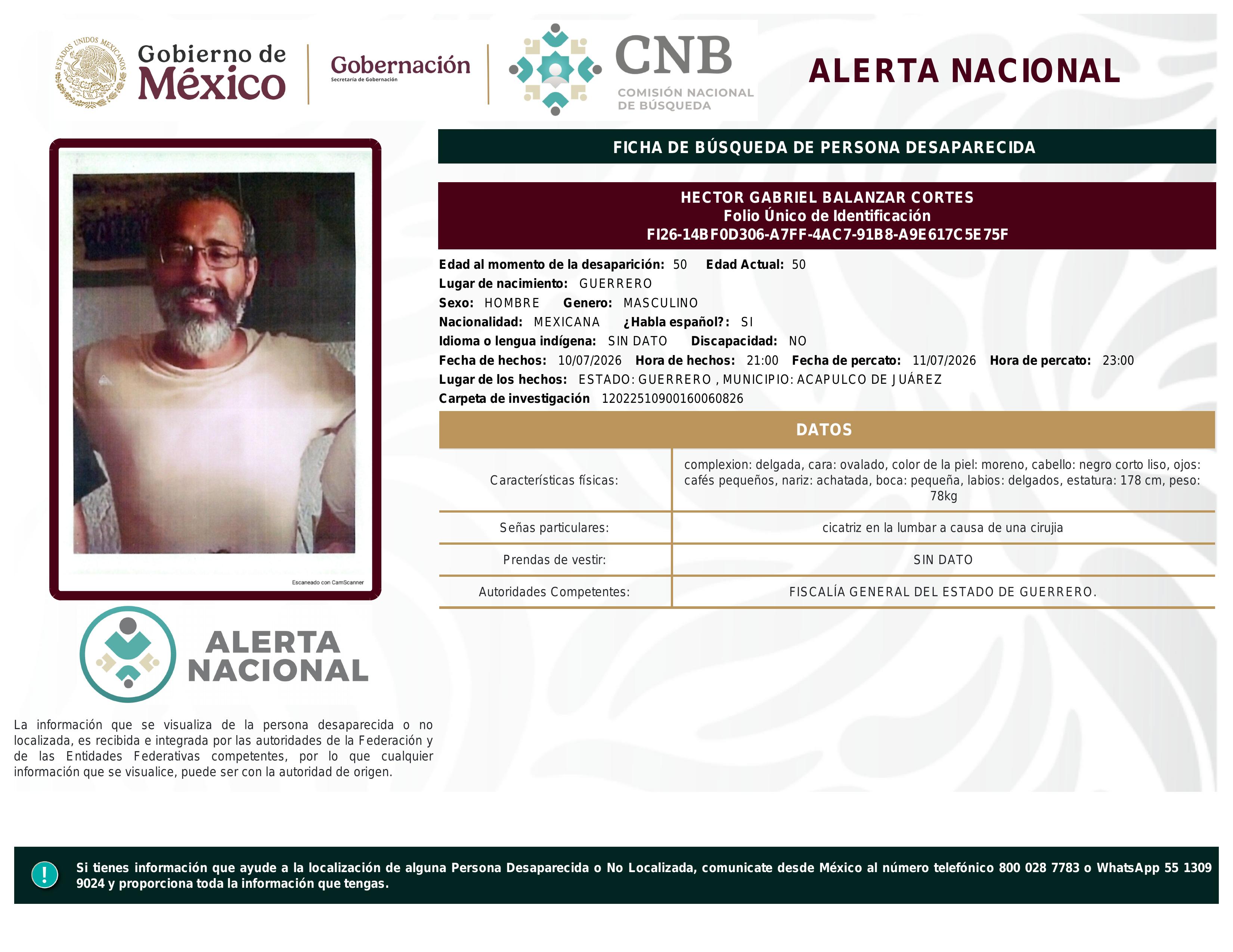 alerta nacional