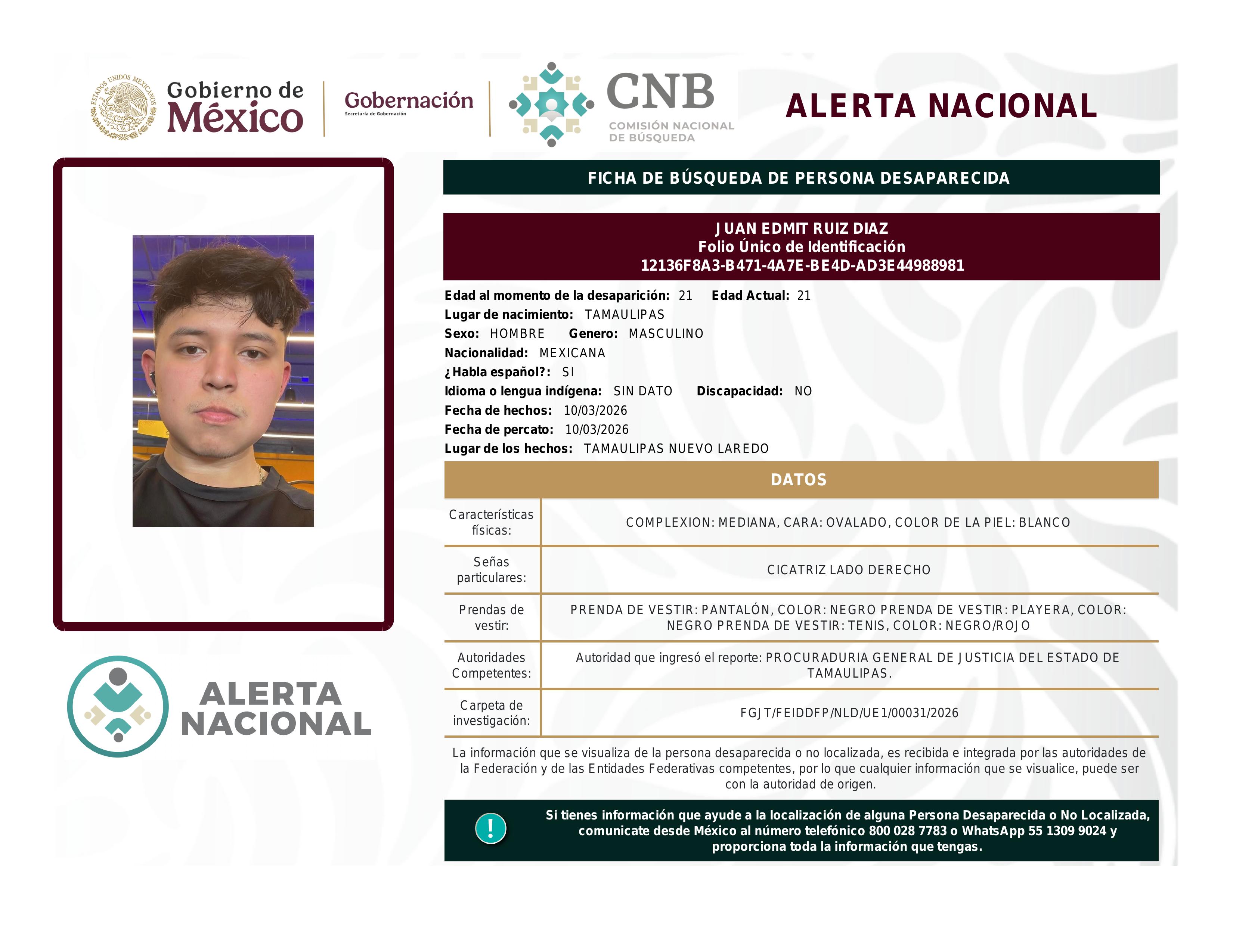 alerta nacional