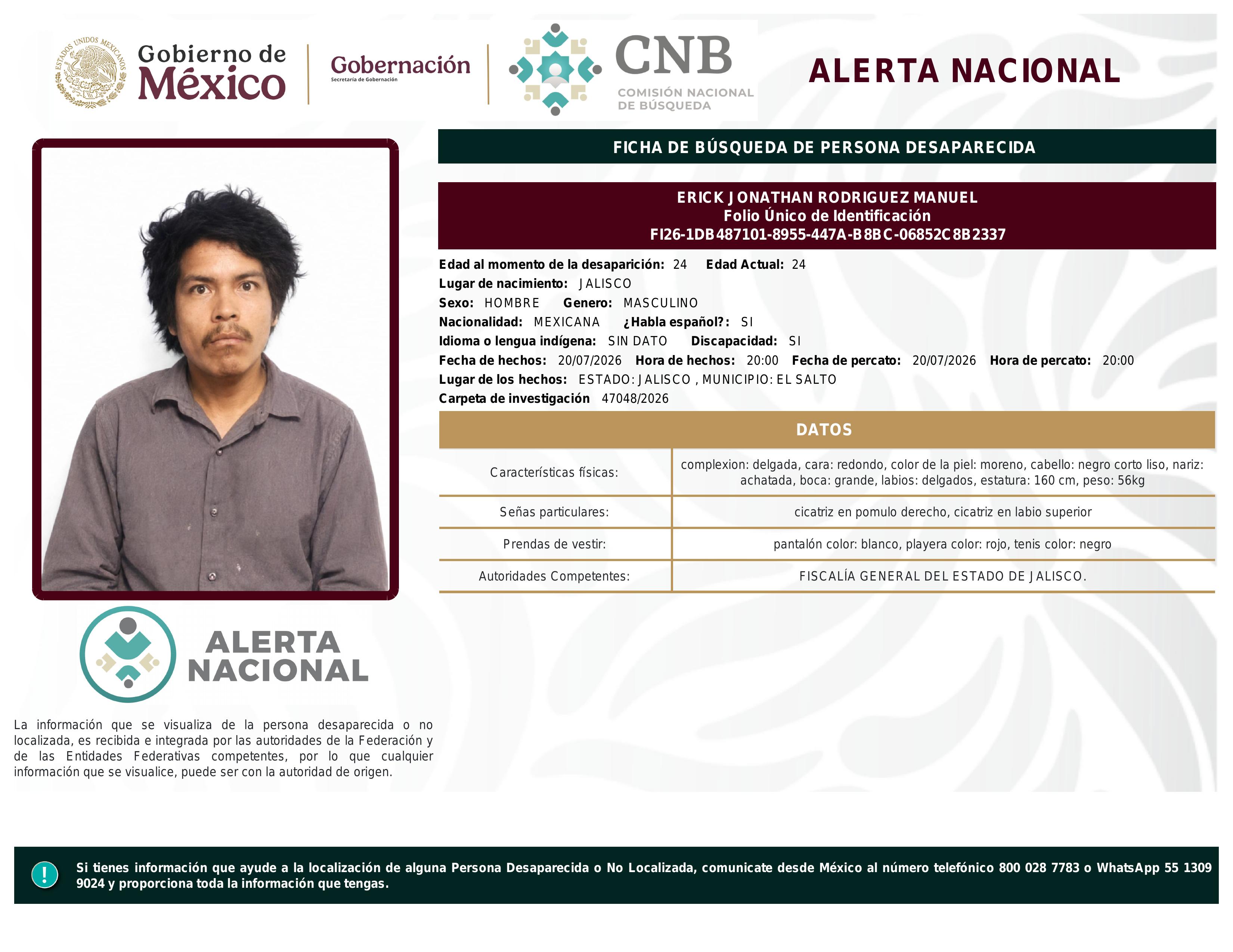 alerta nacional