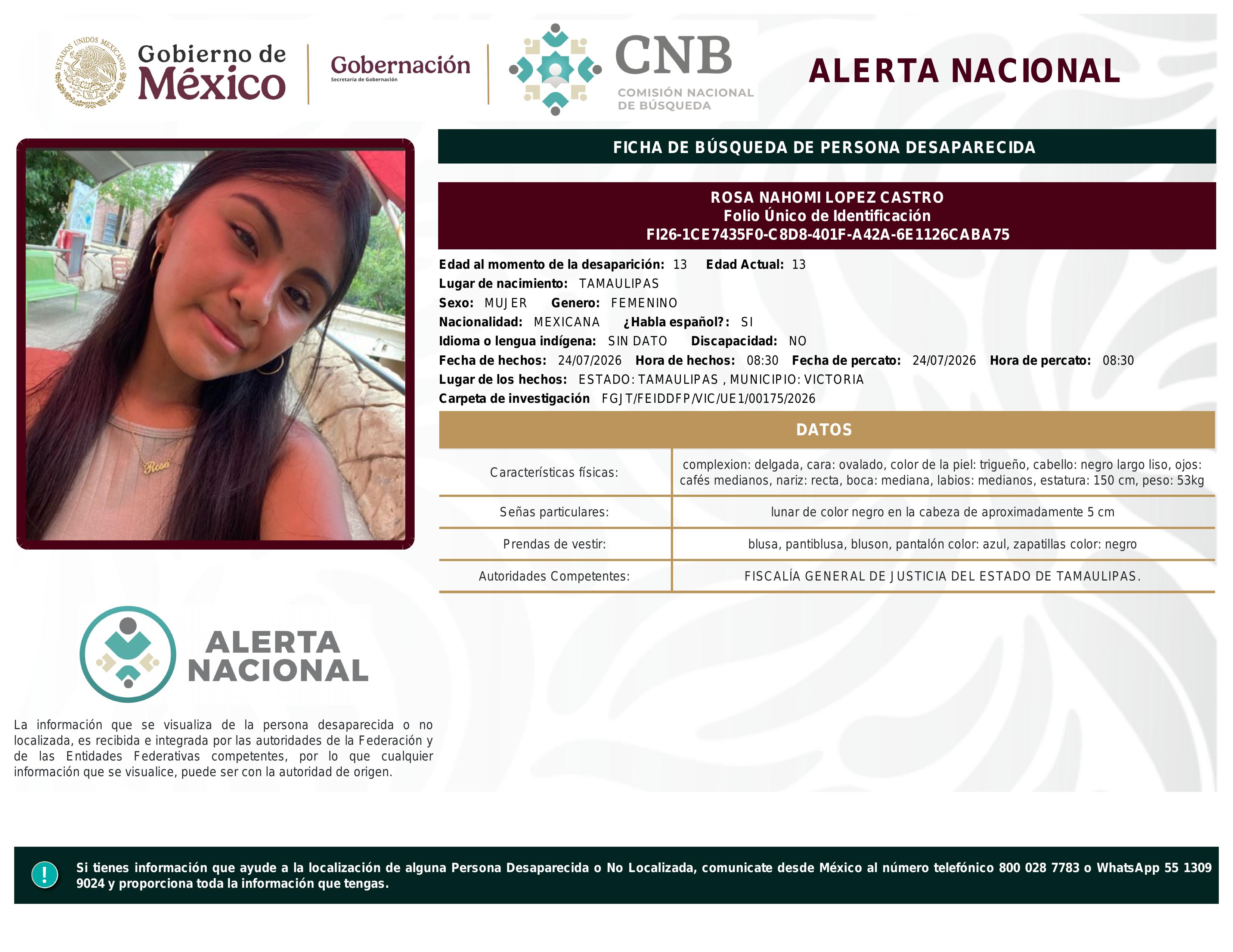 alerta nacional