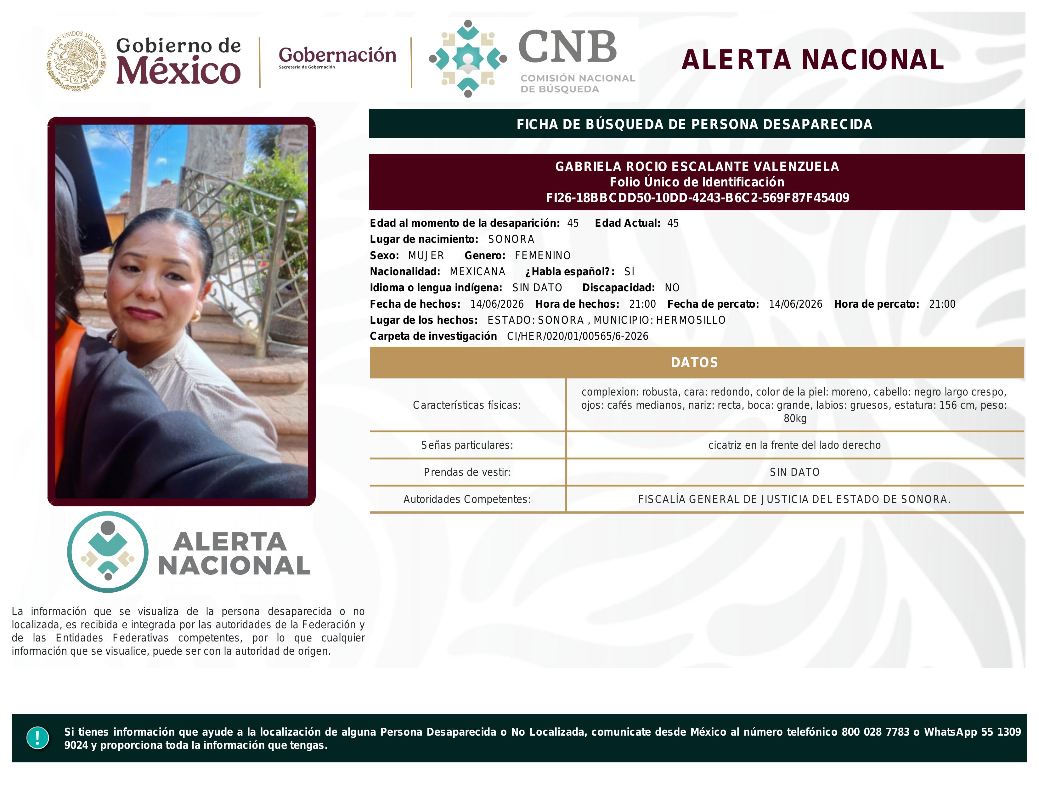 alerta nacional