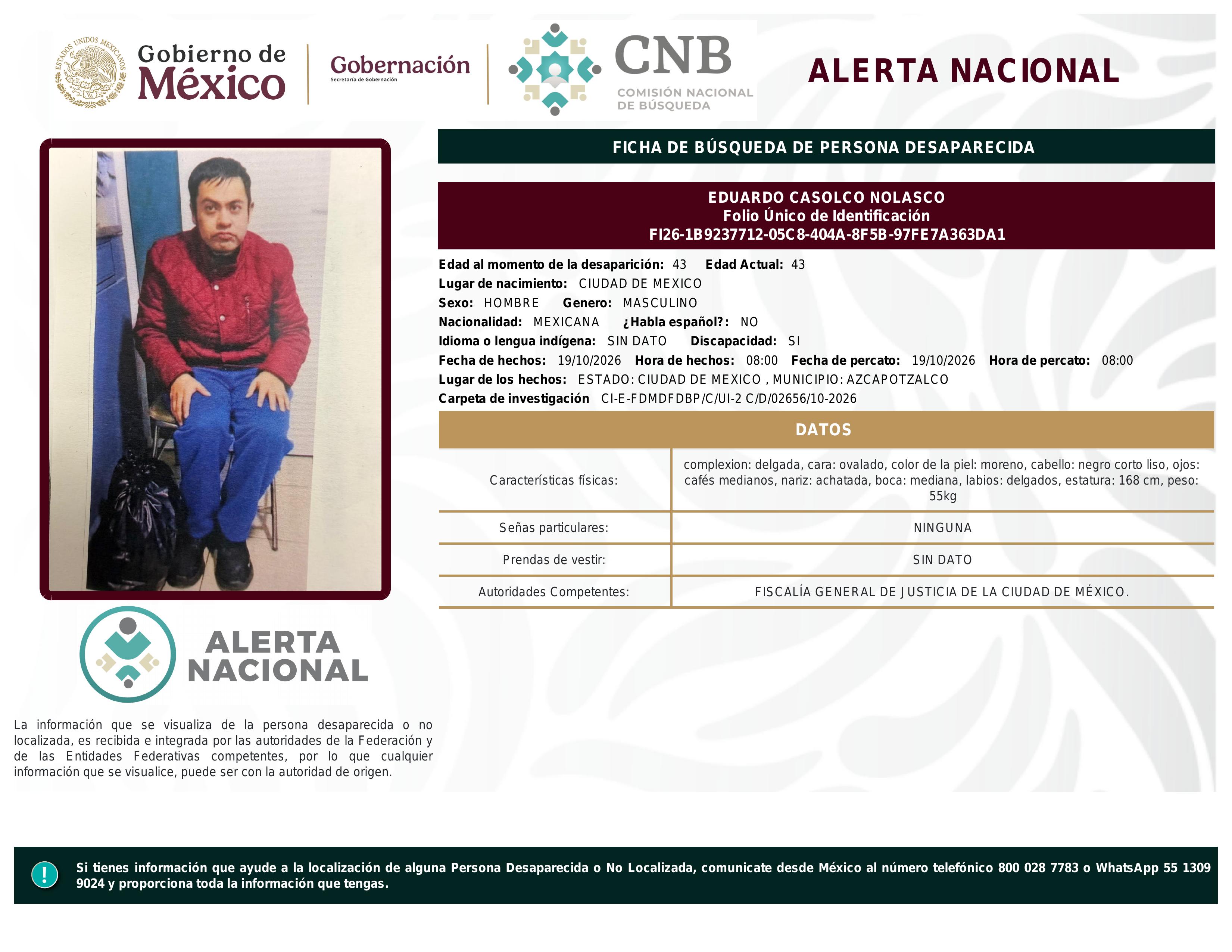 alerta nacional