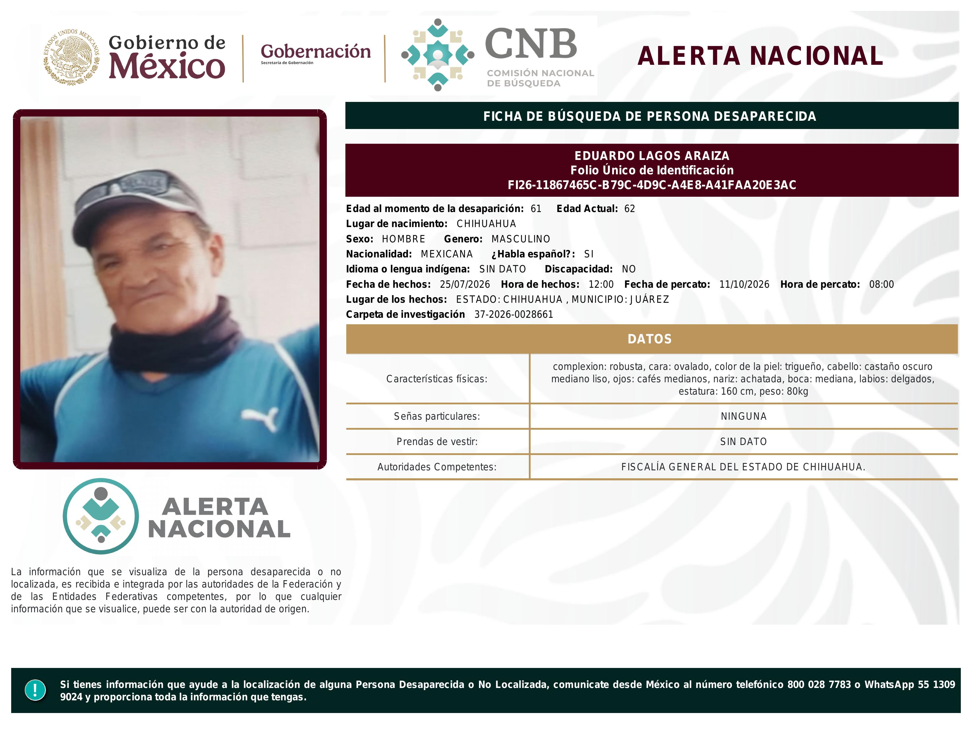 alerta nacional