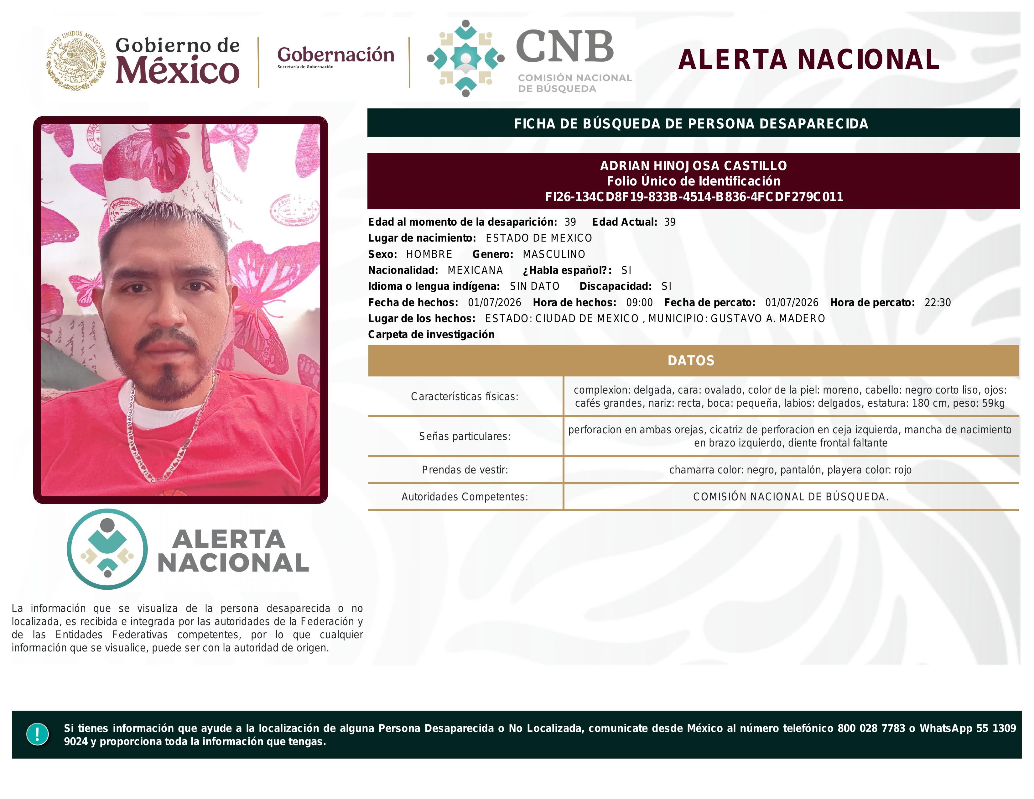 alerta nacional