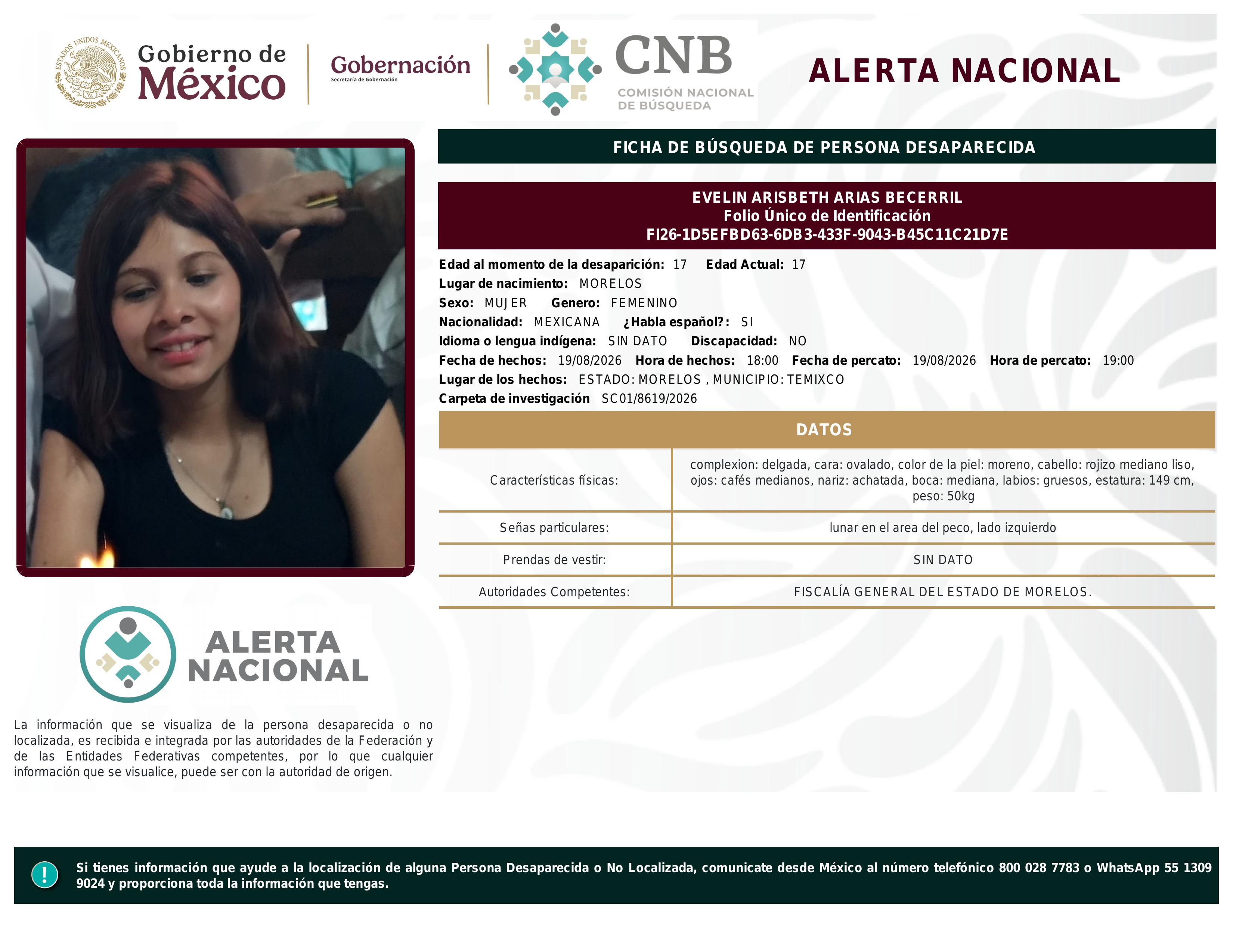 alerta nacional