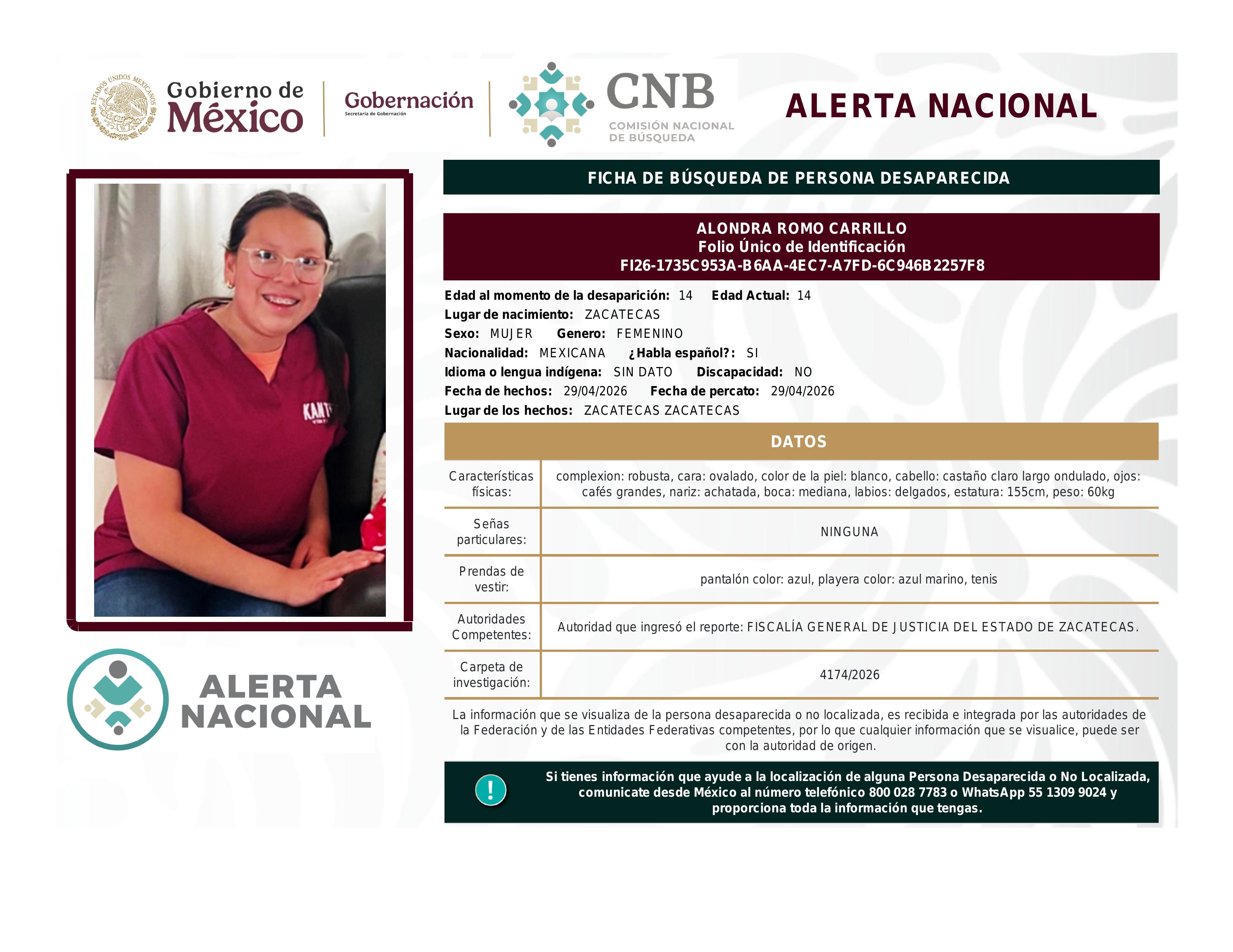 alerta nacional