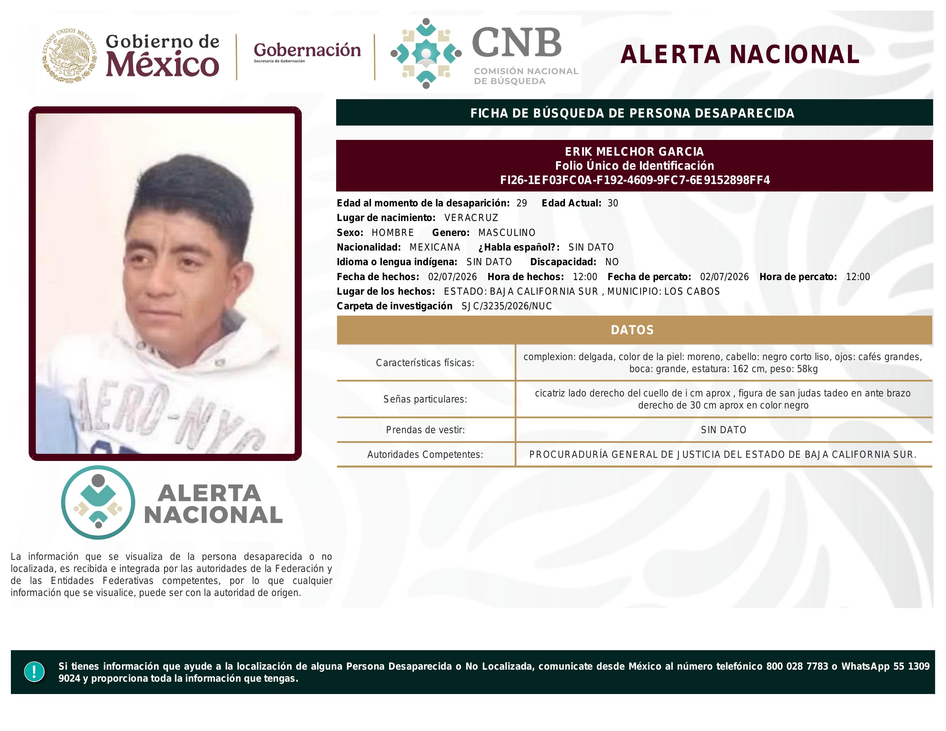 alerta nacional