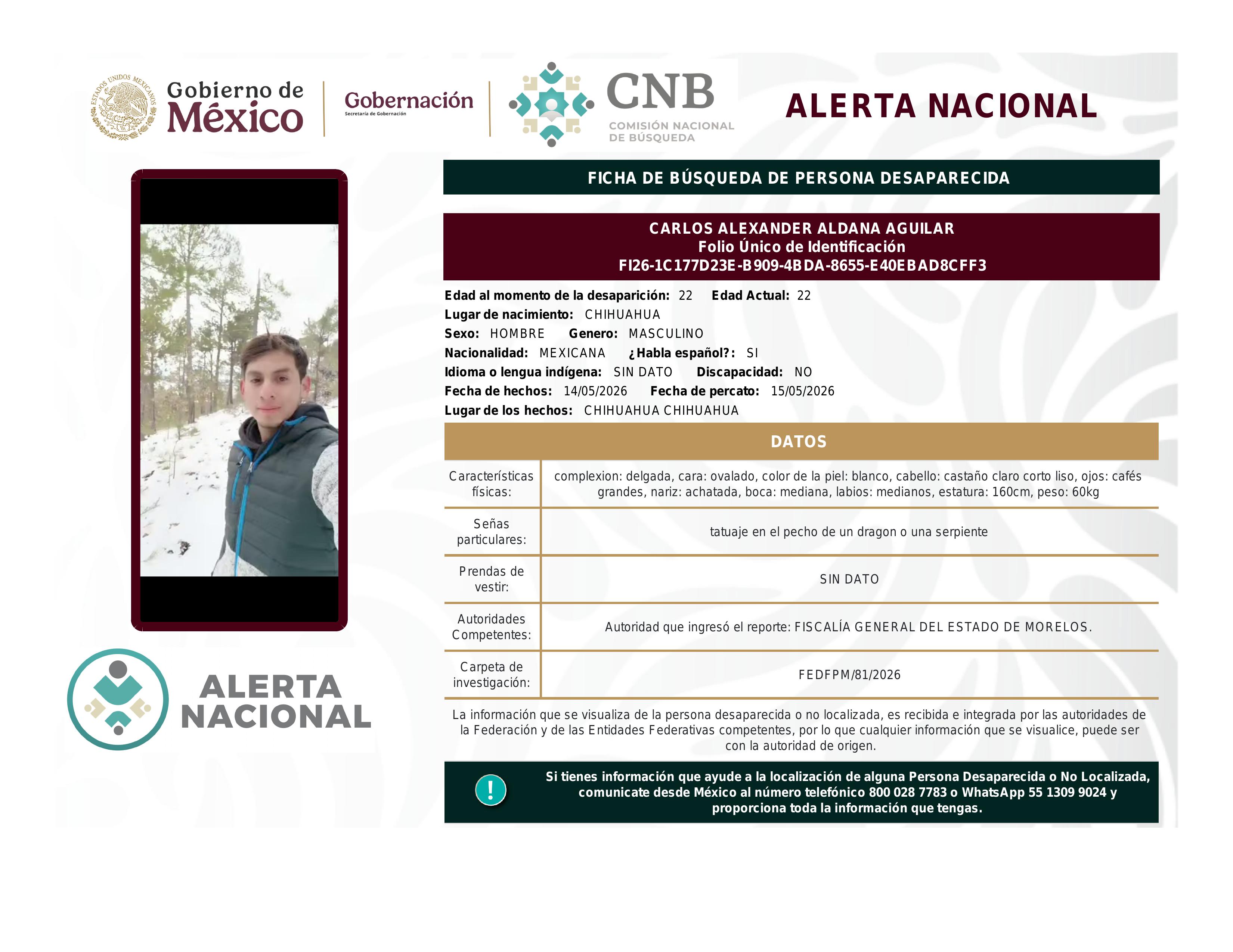 alerta nacional