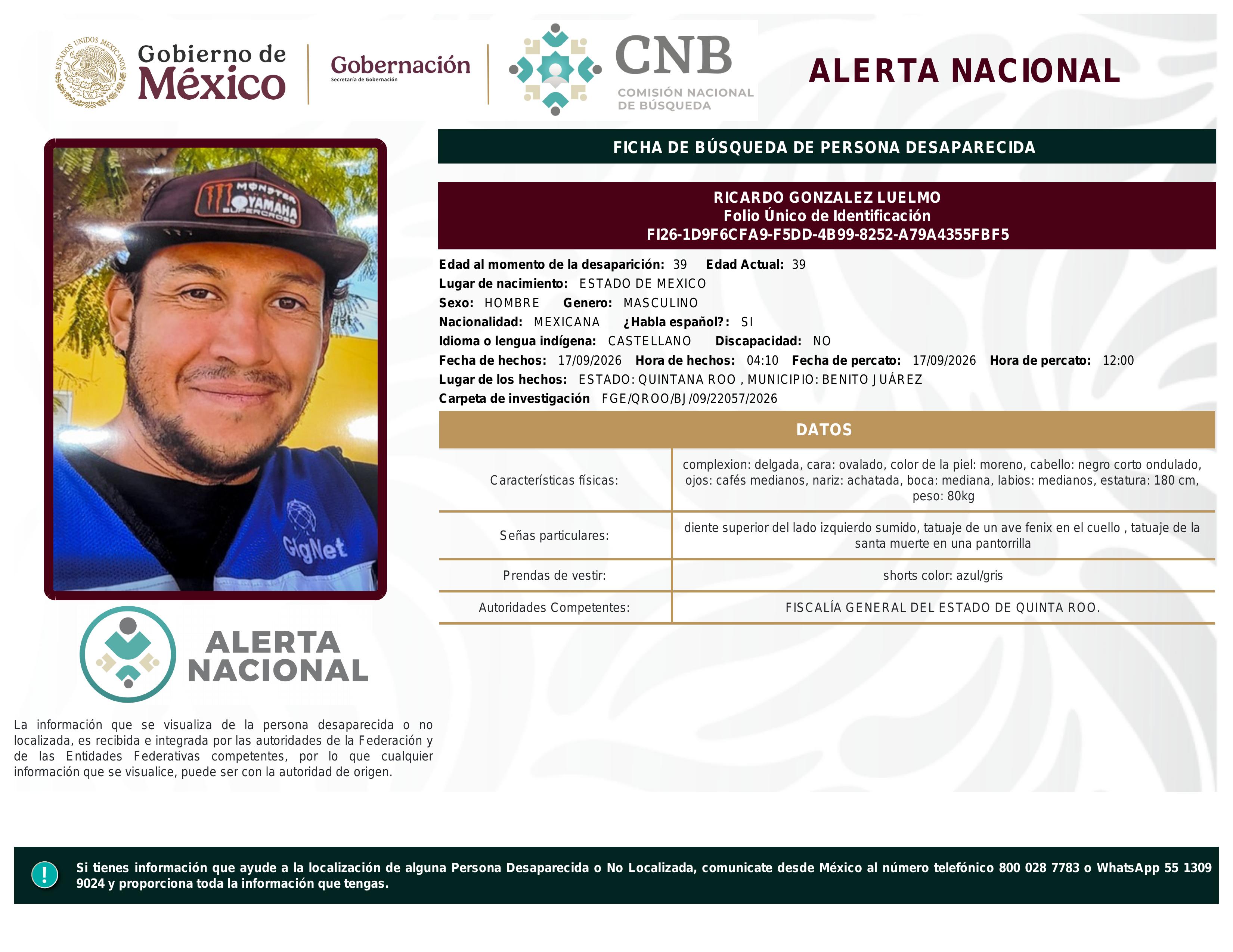 alerta nacional
