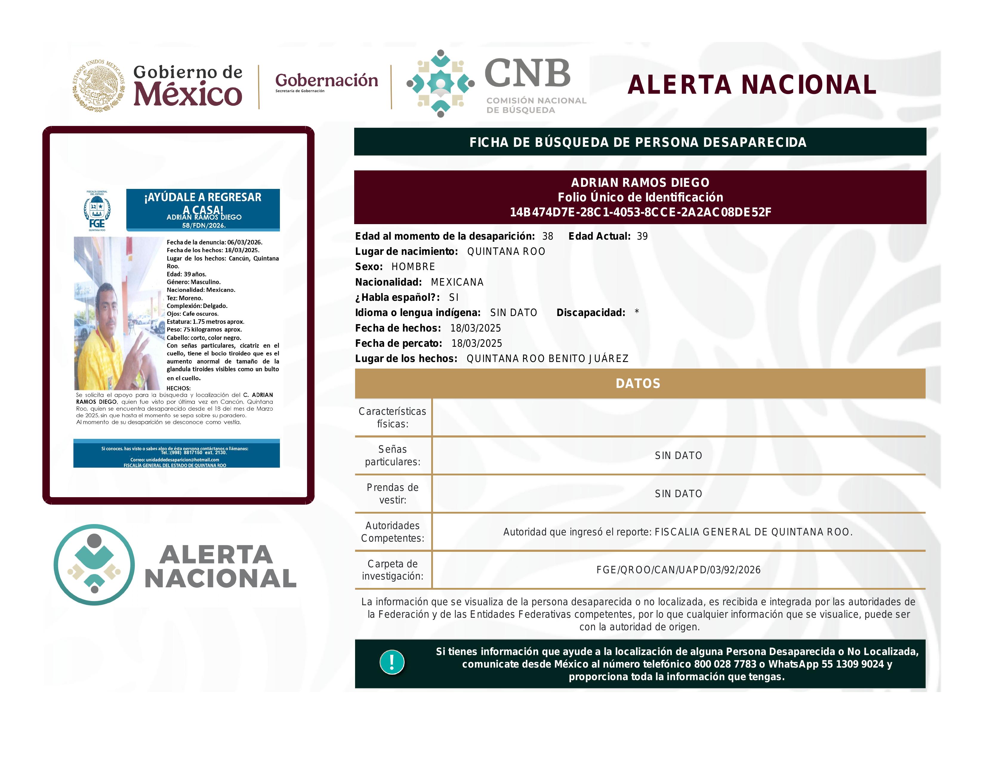 alerta nacional