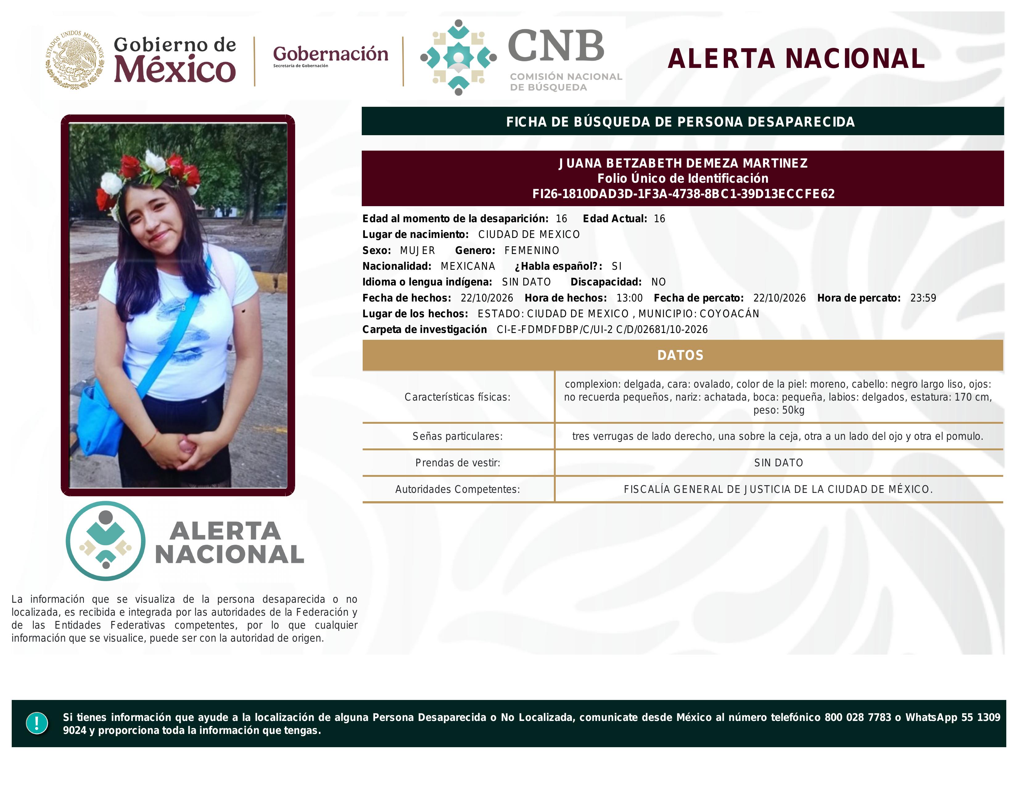 alerta nacional