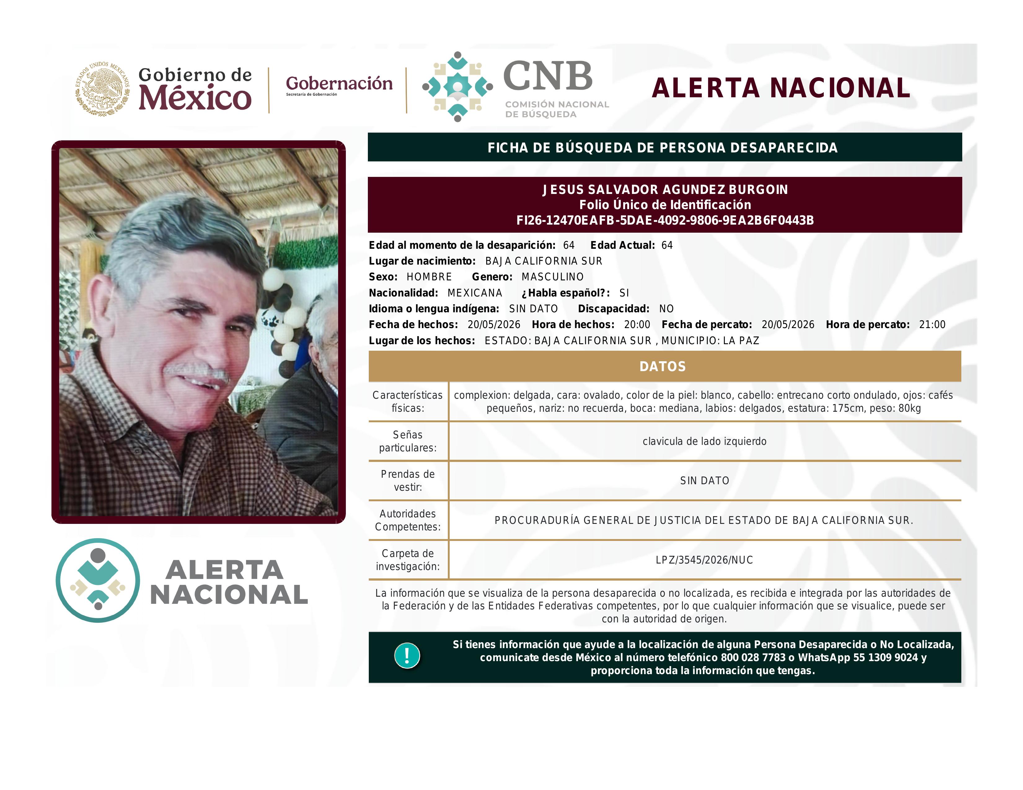 alerta nacional