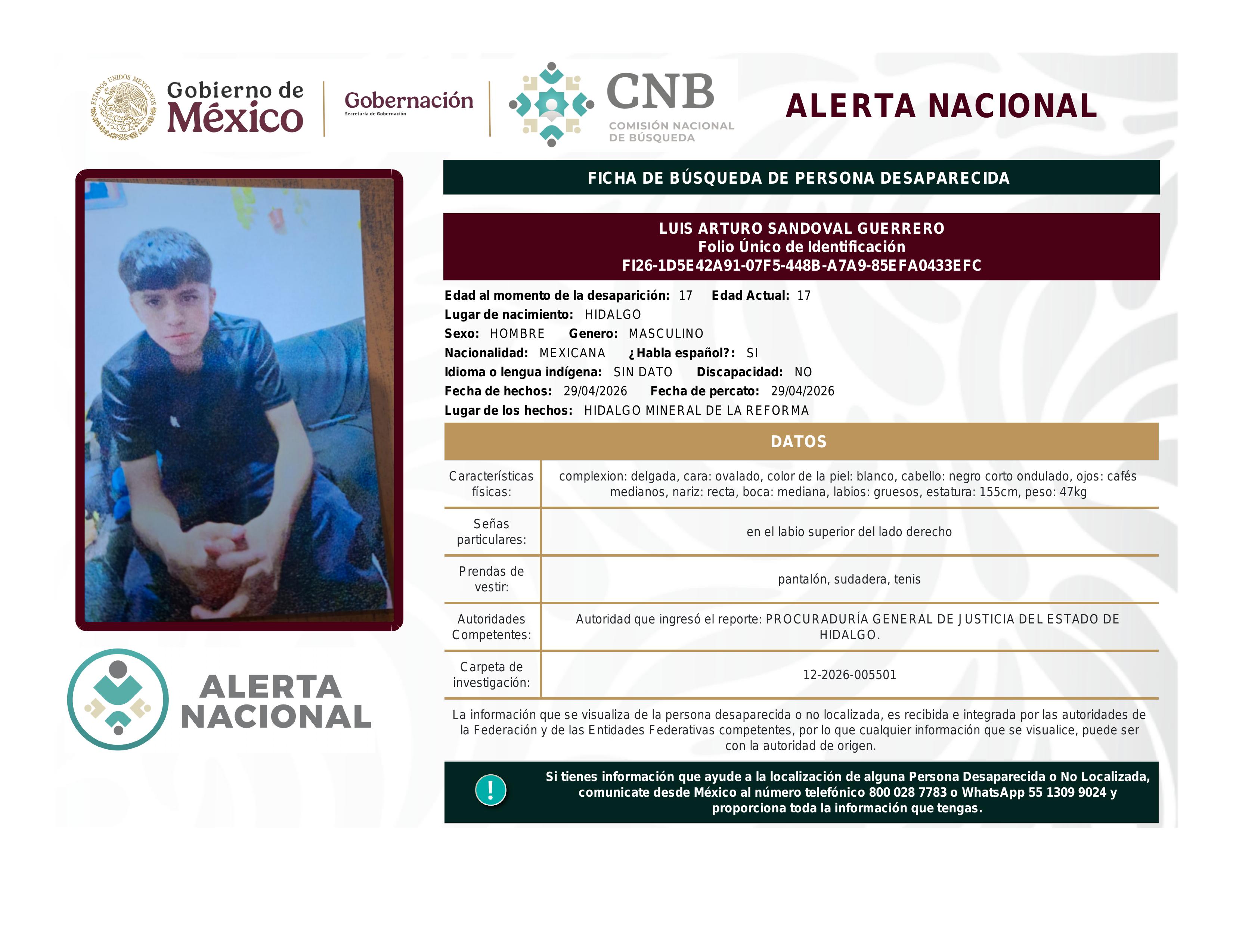 alerta nacional
