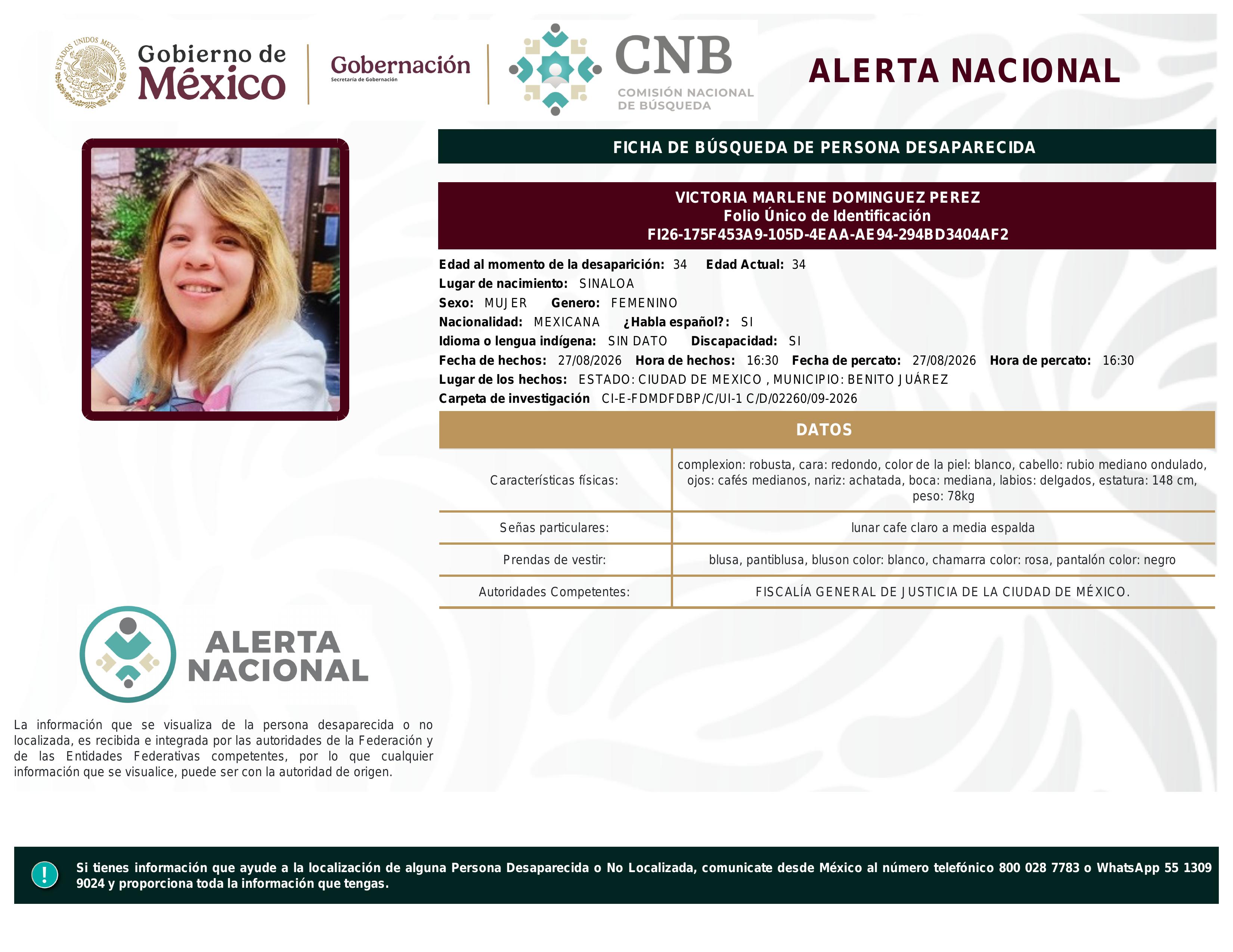 alerta nacional