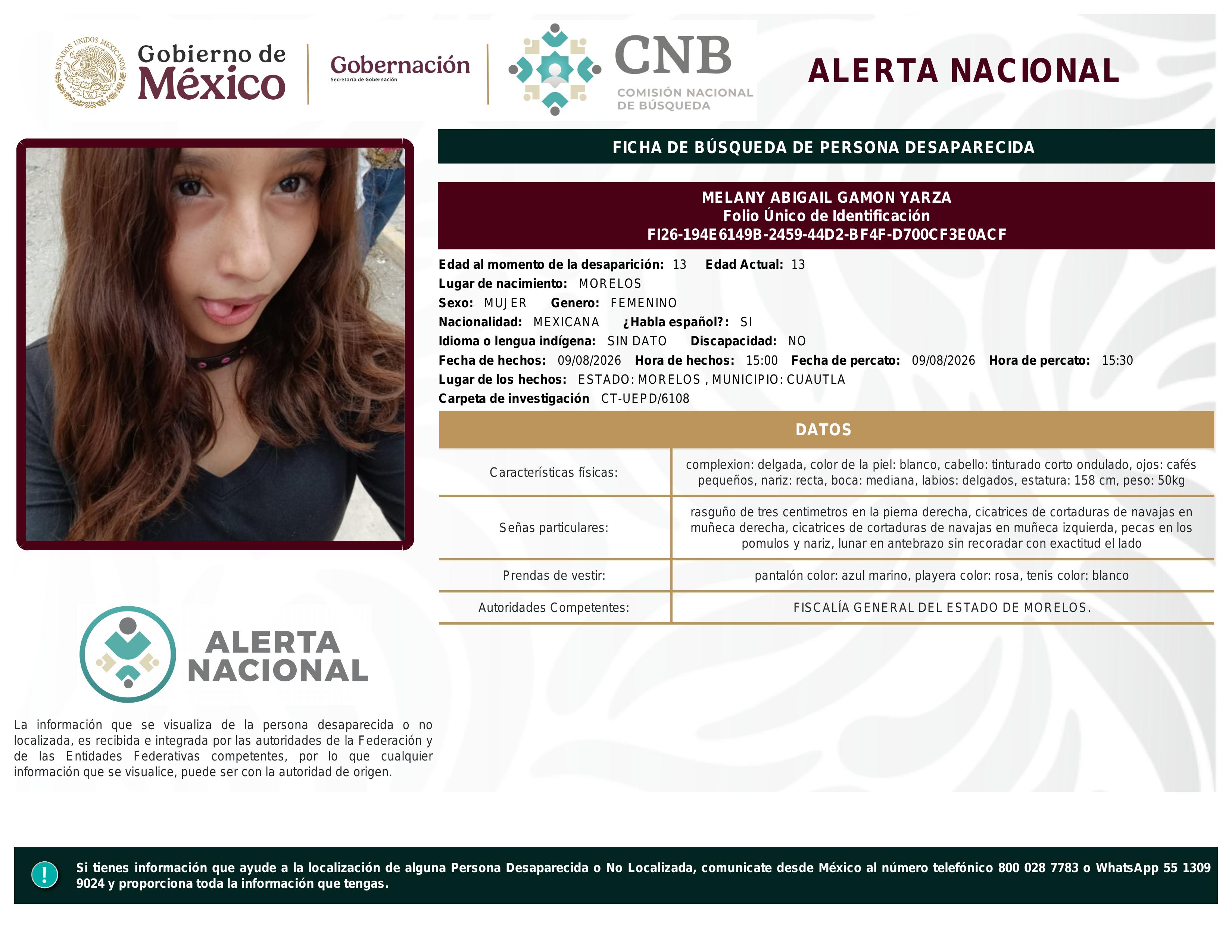 alerta nacional