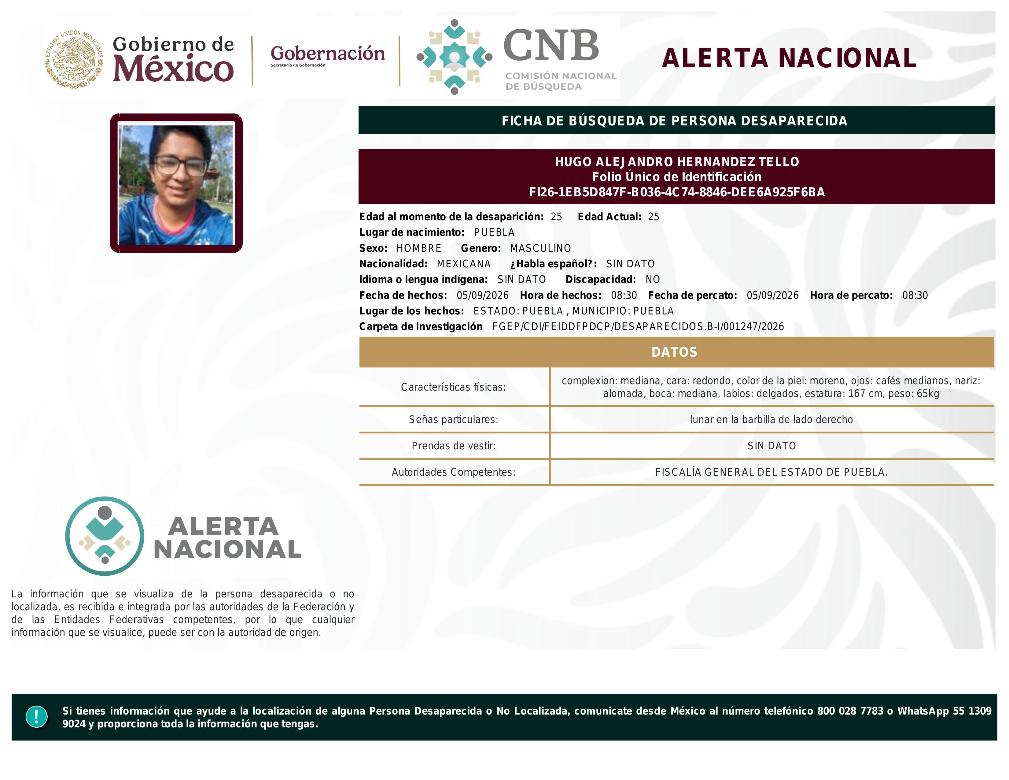 alerta nacional