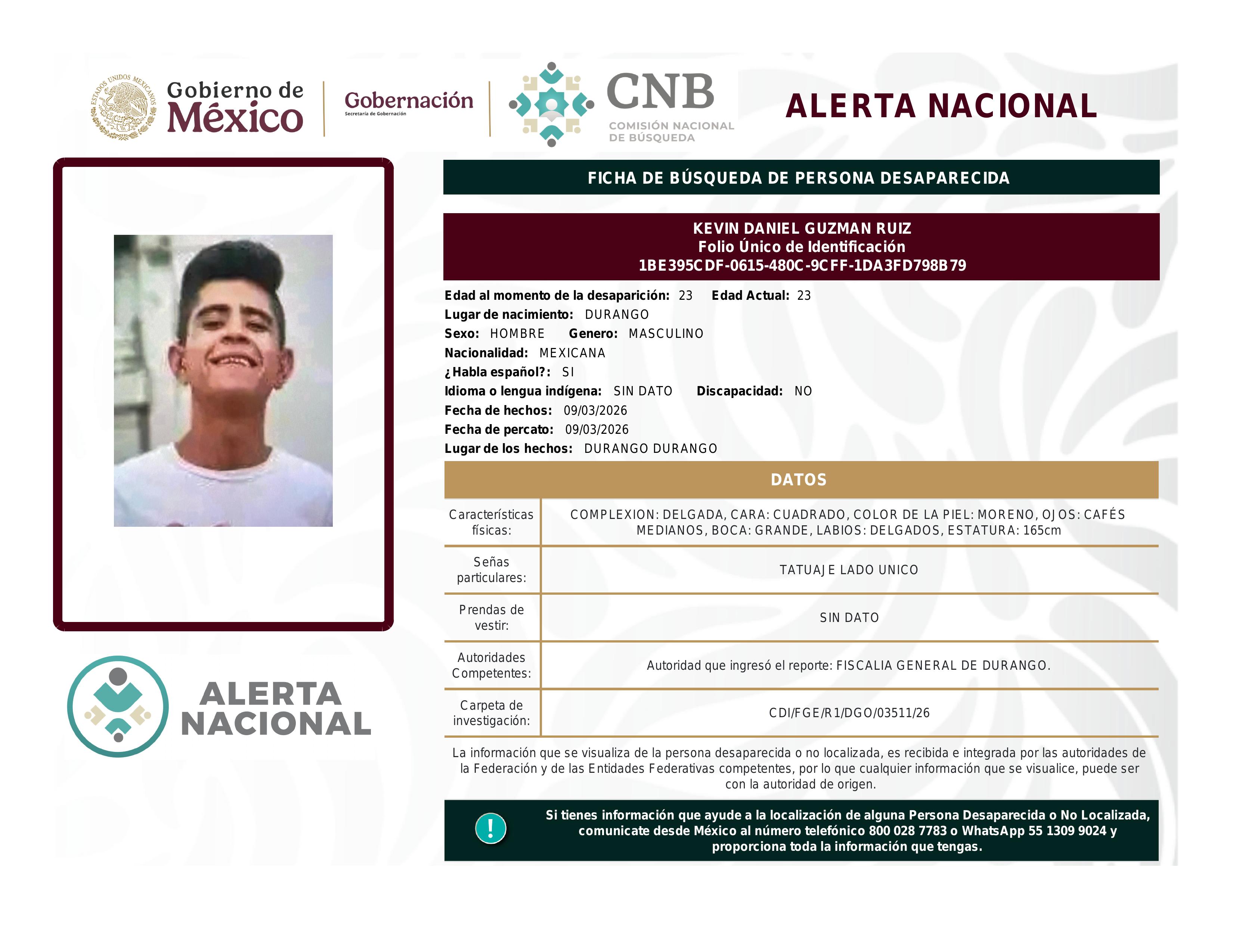 alerta nacional