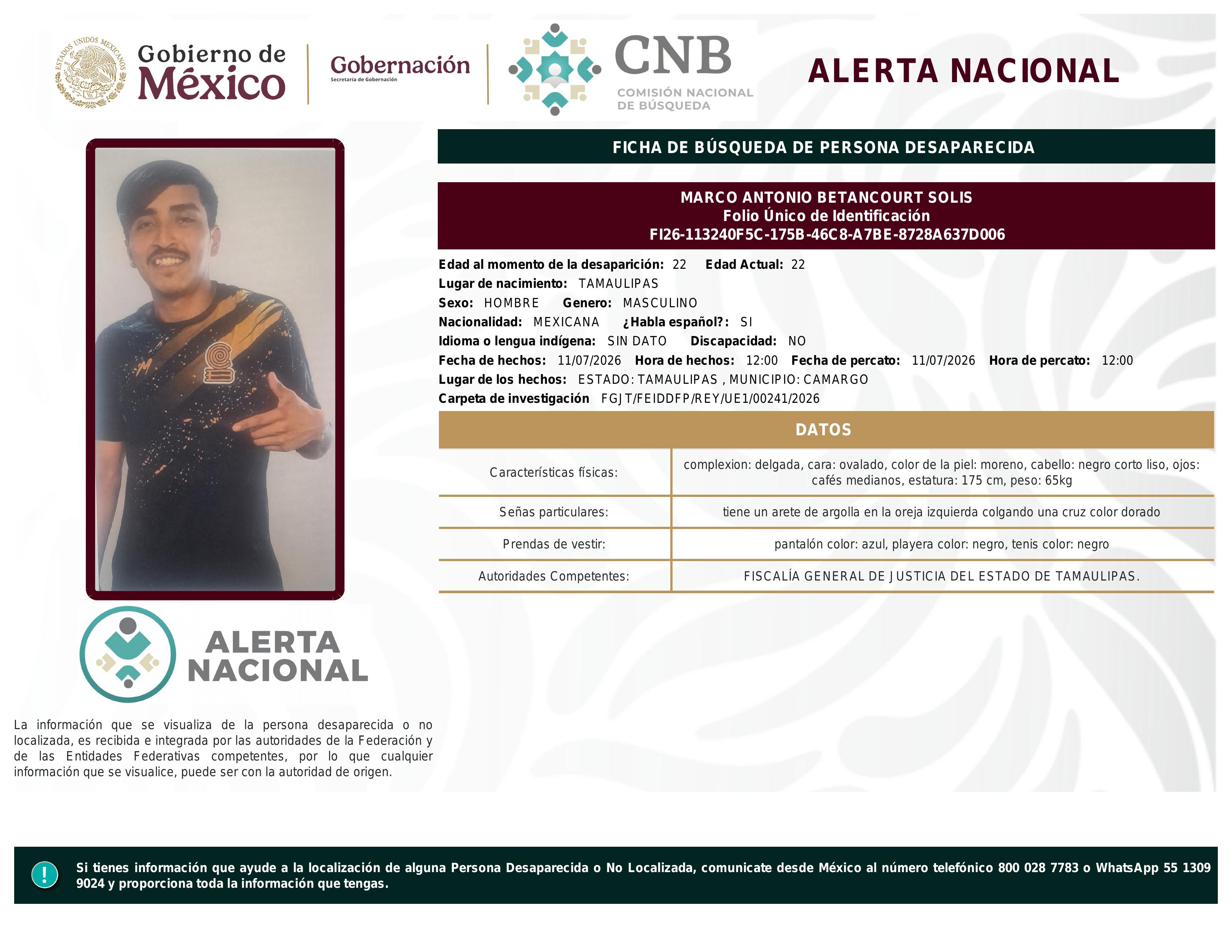 alerta nacional